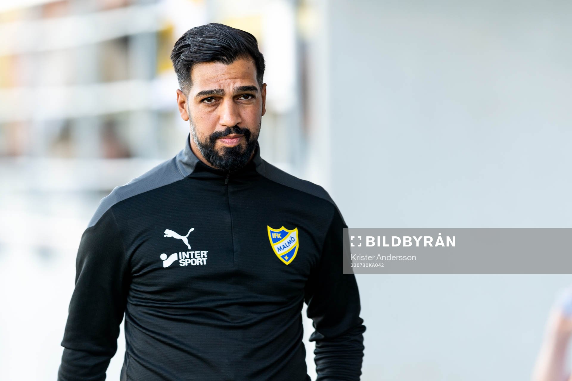 IFK Malmös tränare Firat Sahan före fotbollsmatchen i