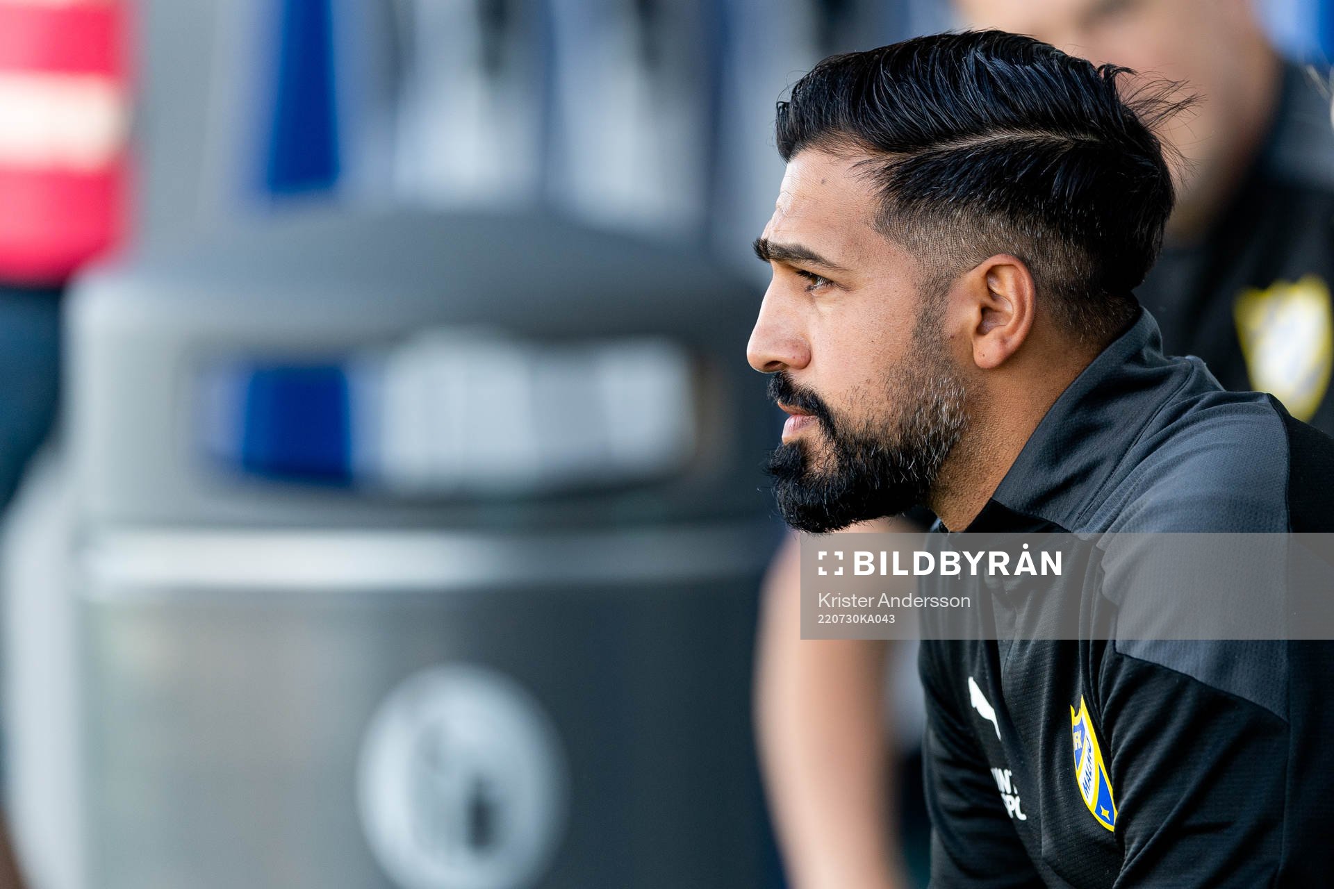 IFK Malmös tränare Firat Sahan före fotbollsmatchen i