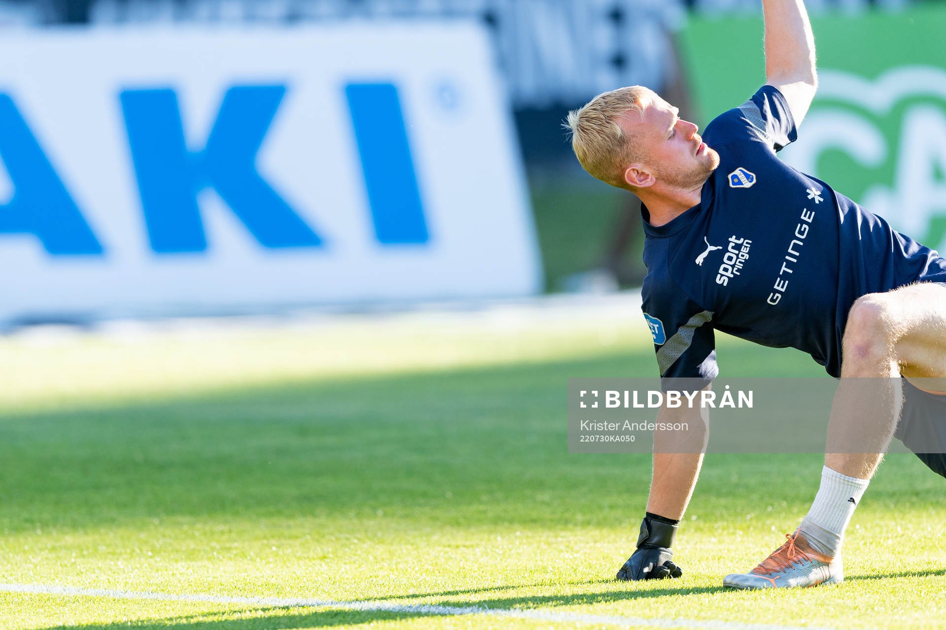 Halmstads Malte Påhlsson före fotbollsmatchen i