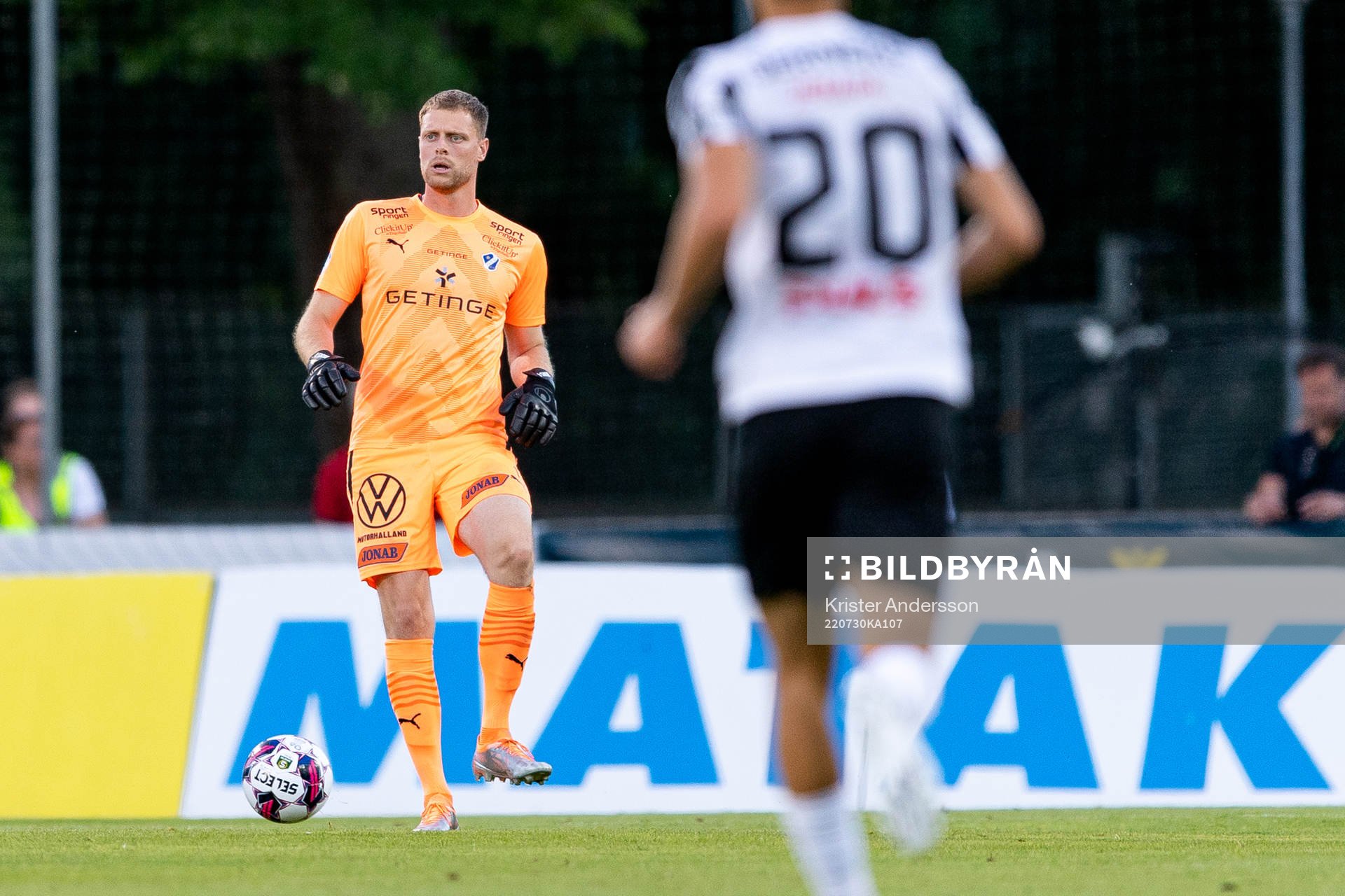 Halmstads målvakt Malkolm Nilsson Säfqvist