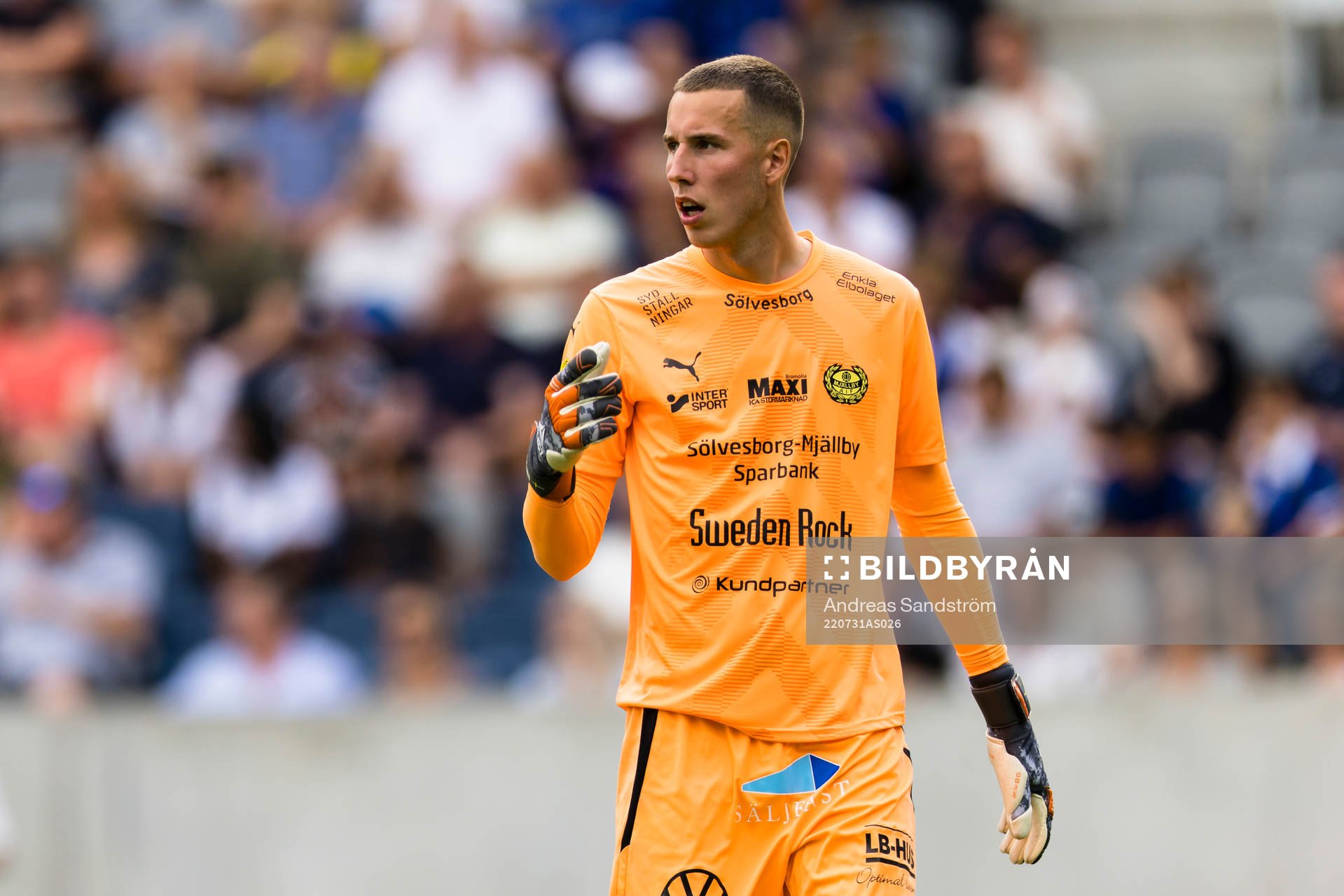 Mjällbys målvakt Samuel Brolin