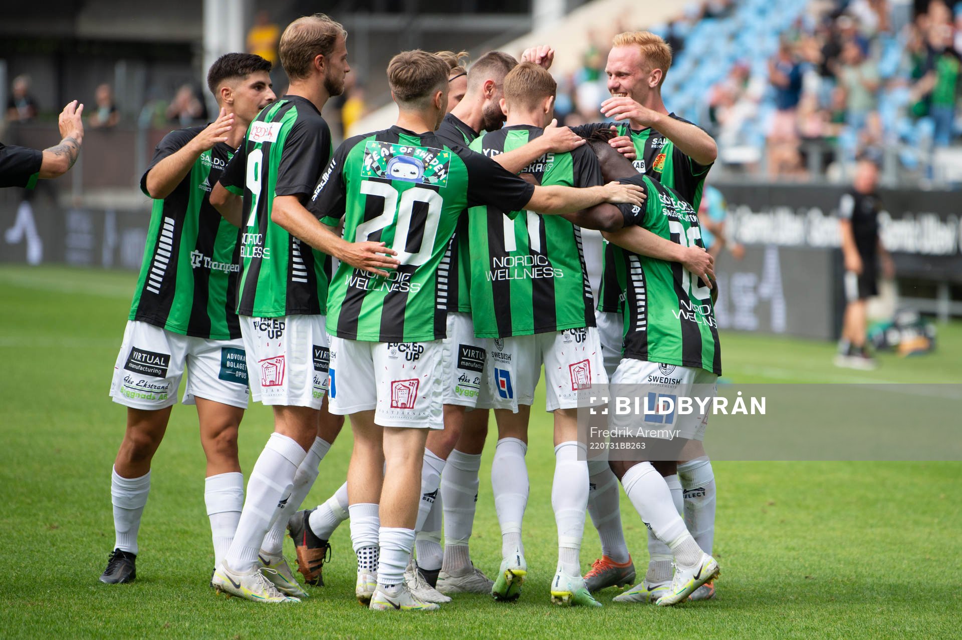GAIS spelare jublar