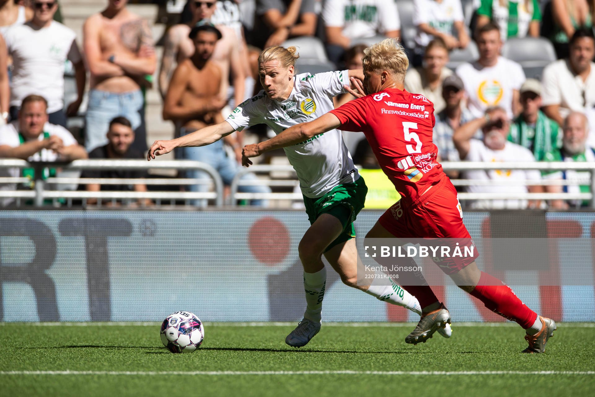 Hammarbys Gustav Ludwigson och Värnamos Victor Larsson