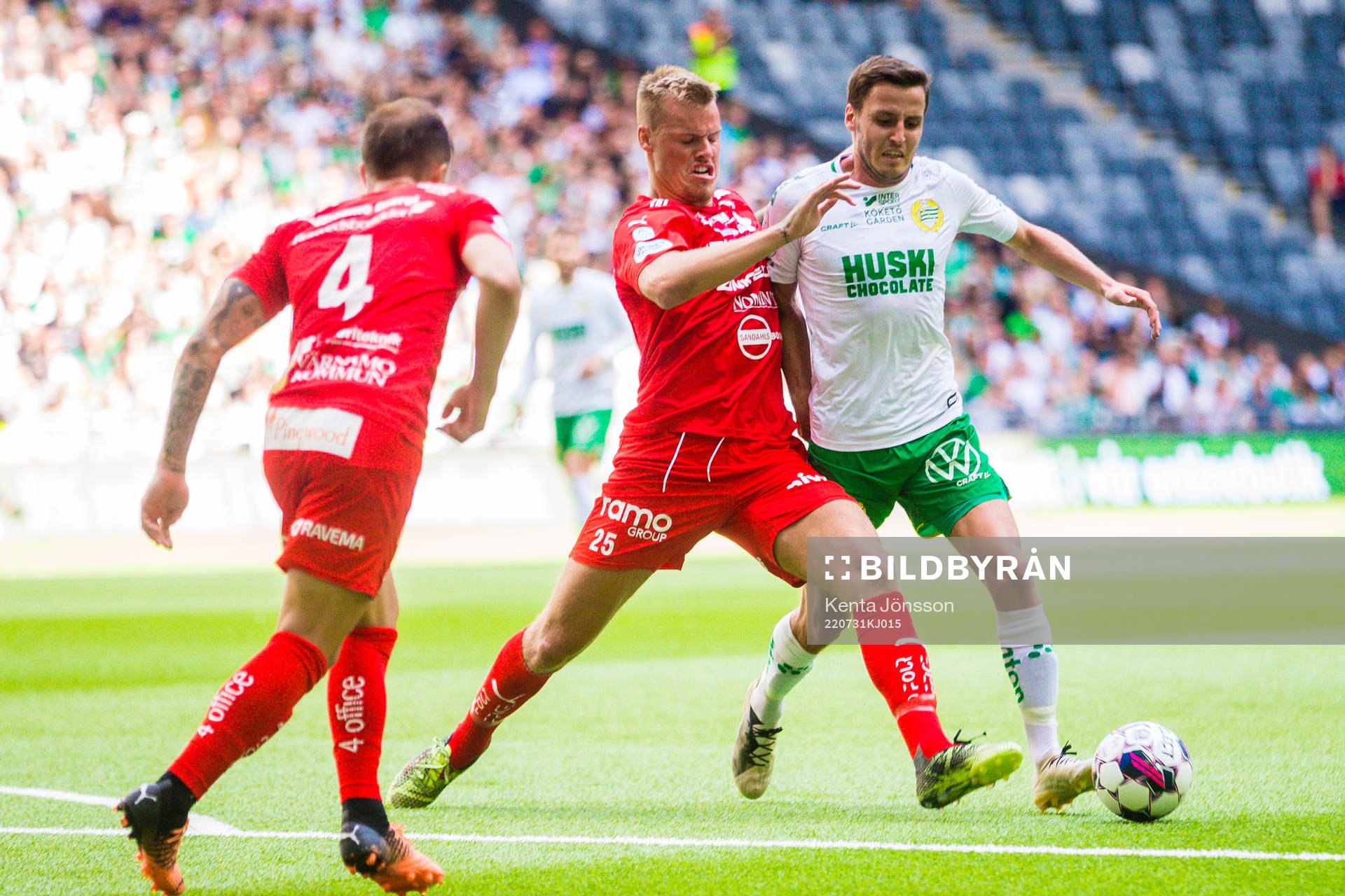 Värnamos Victor Eriksson och Hammarbys Jeppe Andersen
