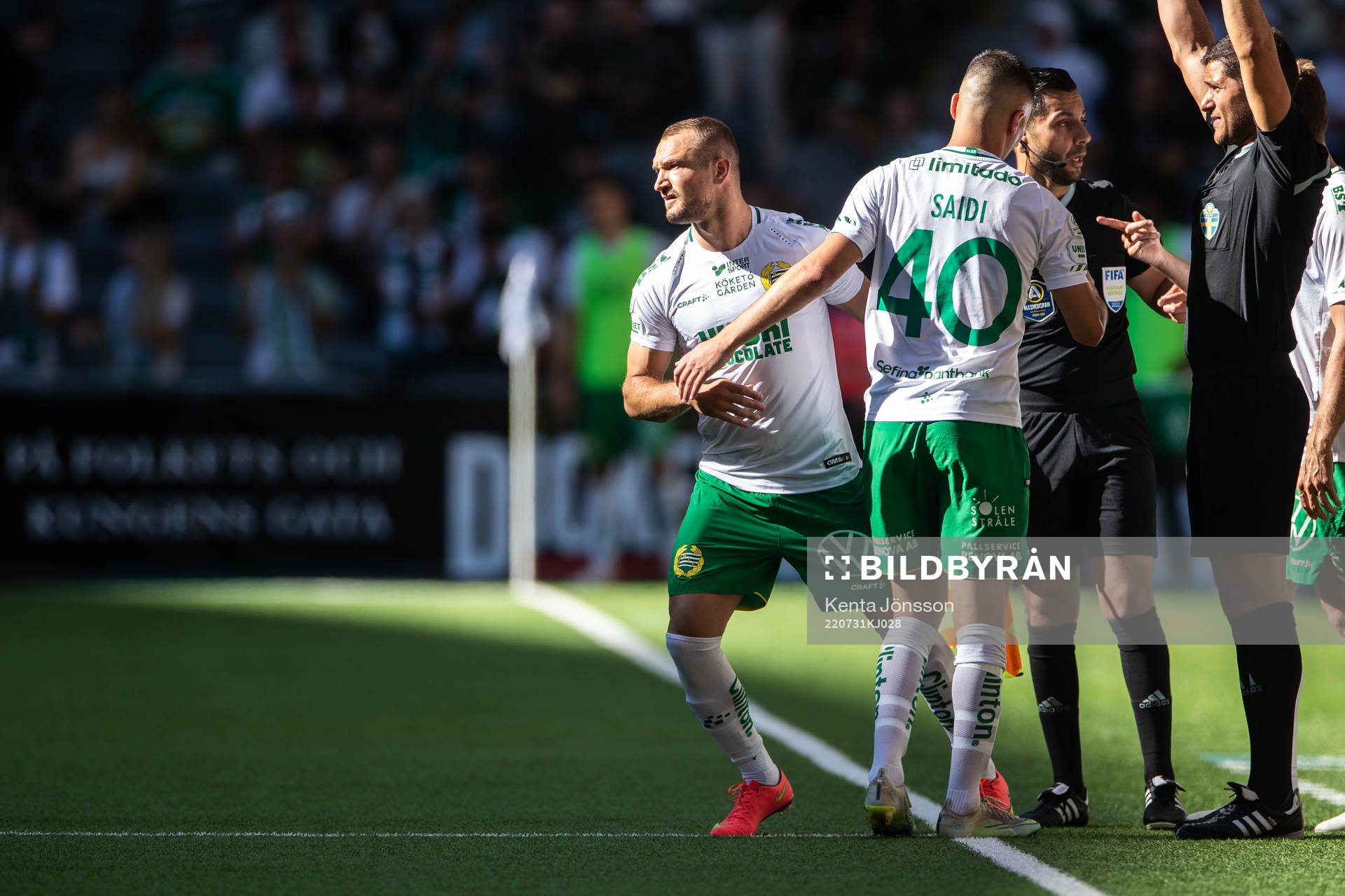 Hammarbys Veton Berisha byts in