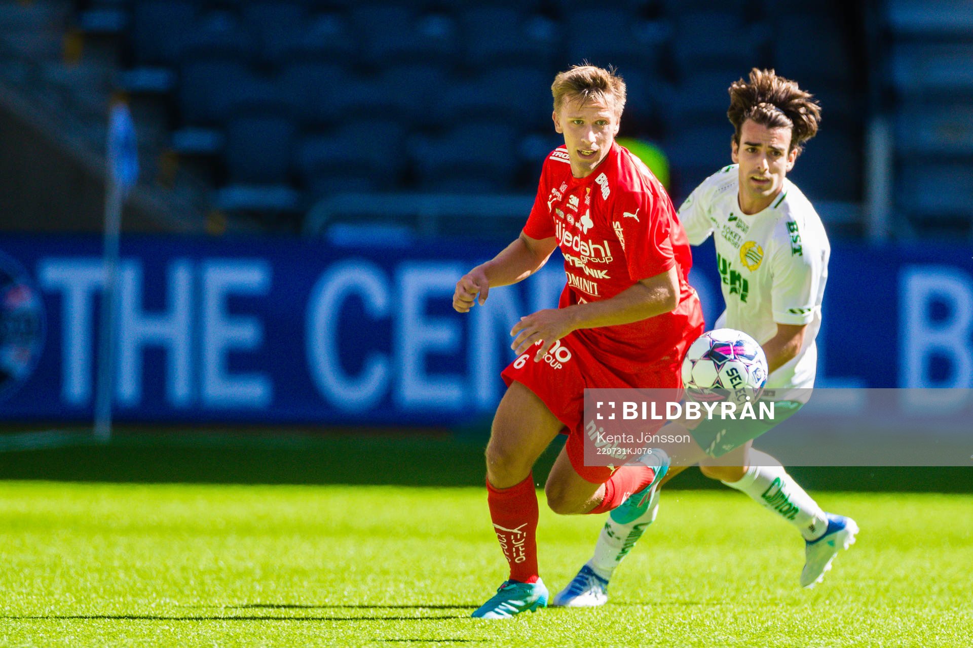 Värnamos Pontus Kindberg och Hammarbys David Concha