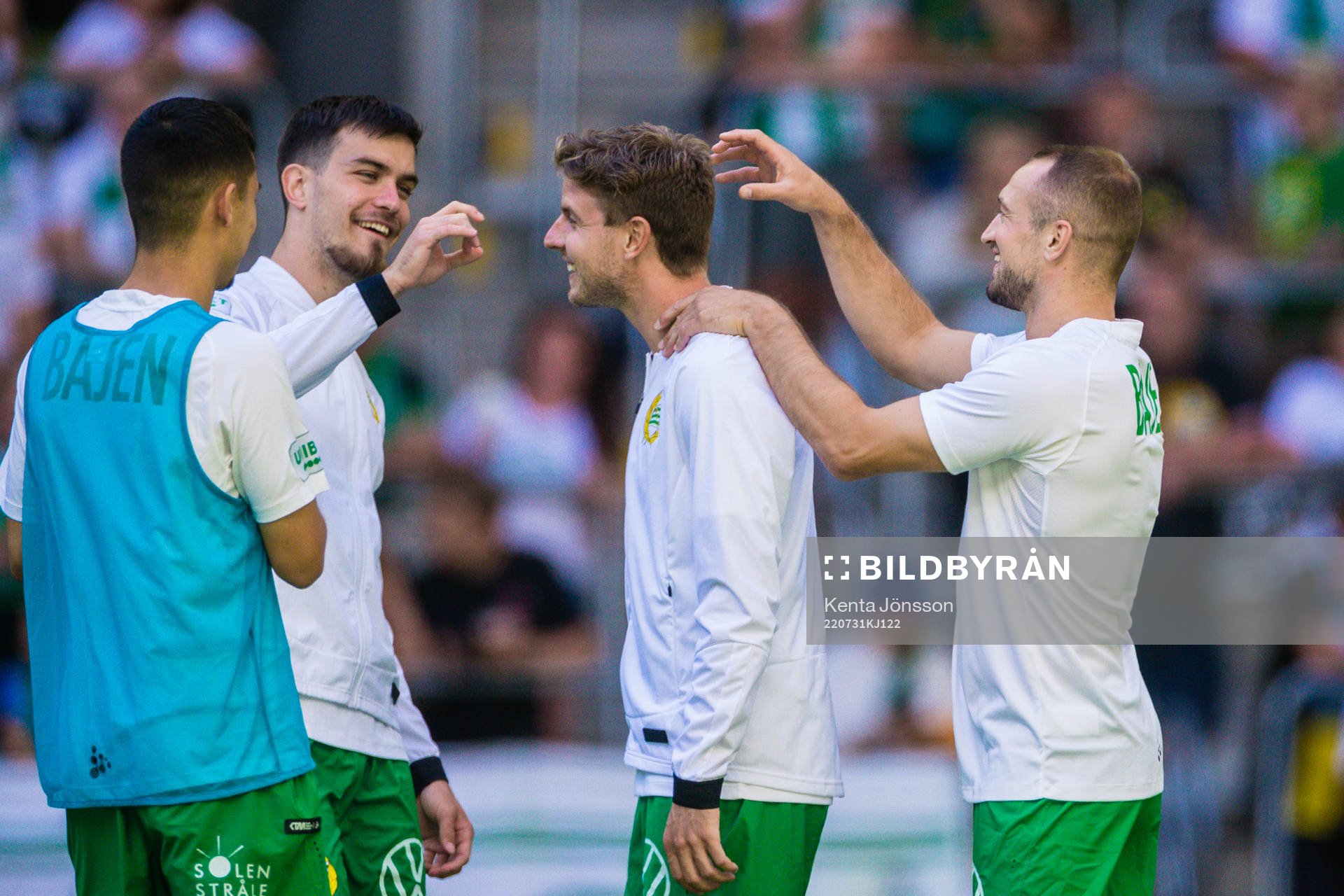 Hammarbys Pavle Vagic, Joel Nilsson och Veton Berisha