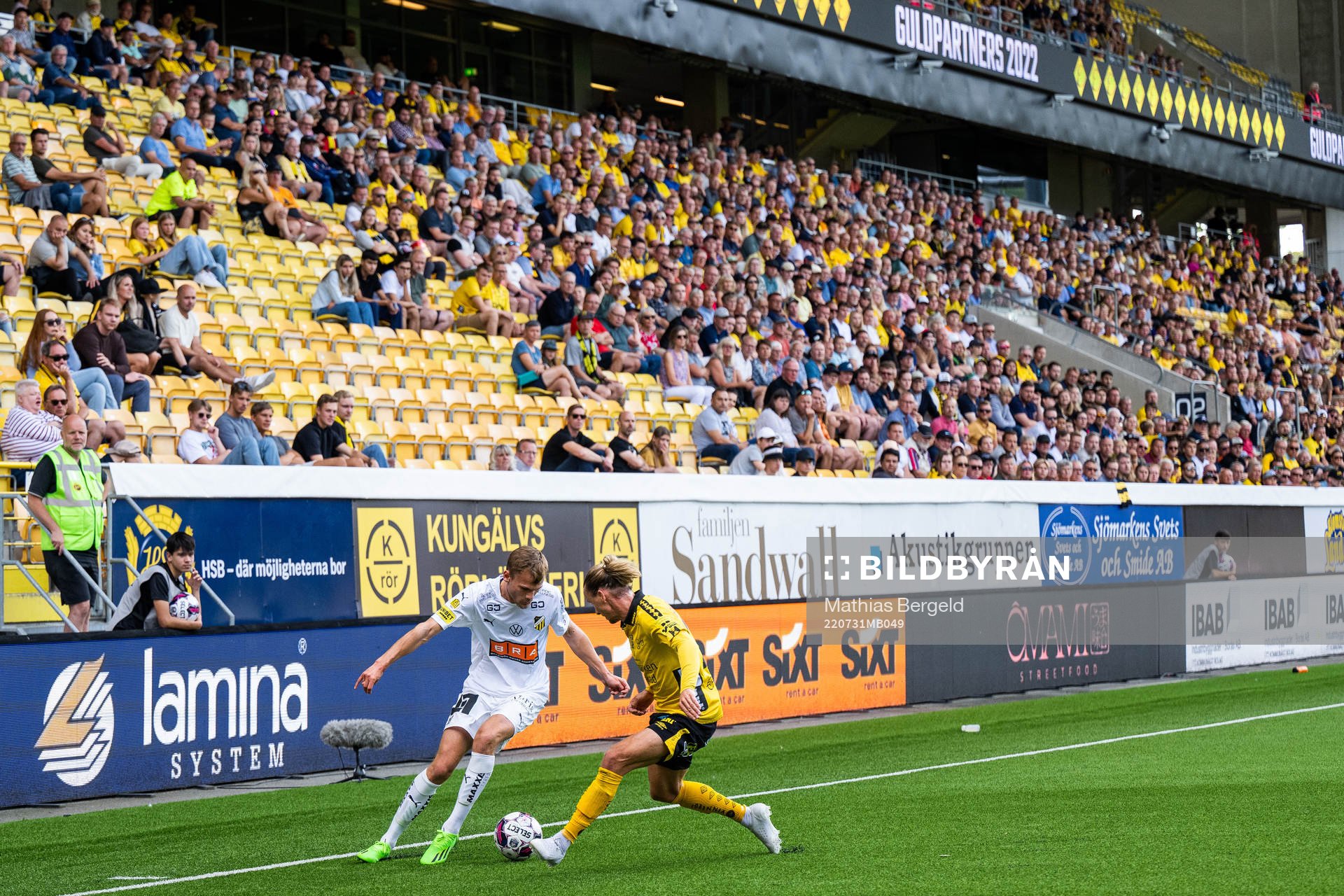 Häckens Oscar Uddenäs och Elfsborgs Niklas Hult
