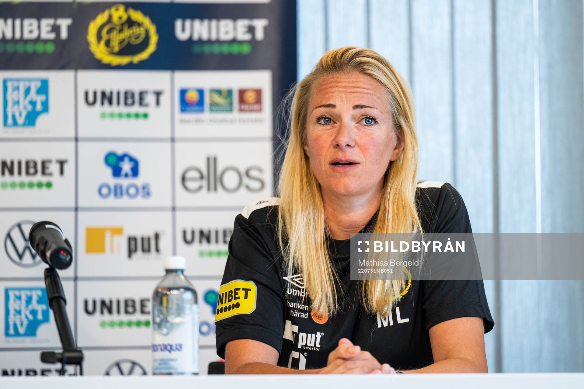 Elfsborgs läkare Matilda Lundblad på presskonferensen