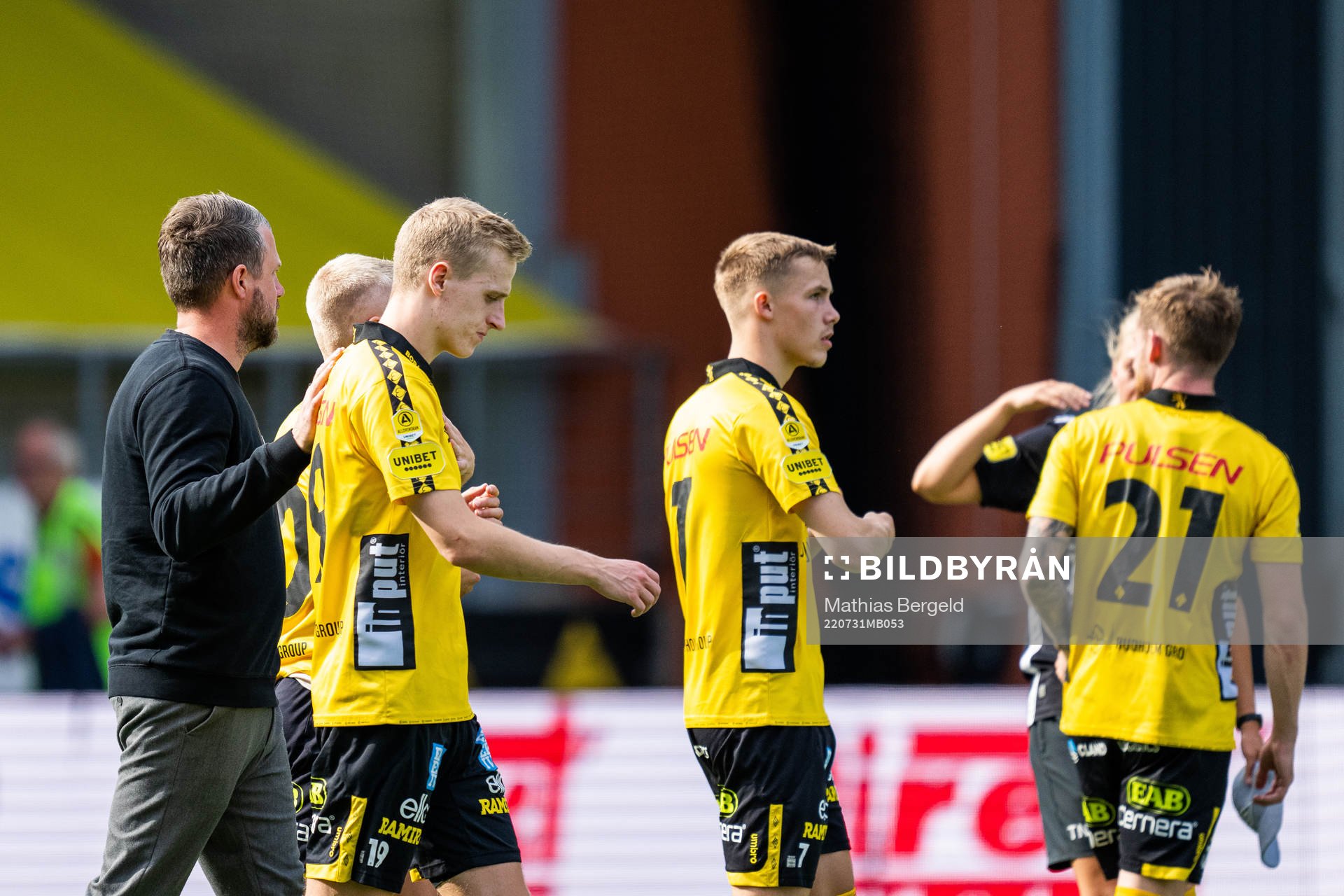 Elfsborgs manager Jimmy Thelin och Jeppe Møldrup Okkels