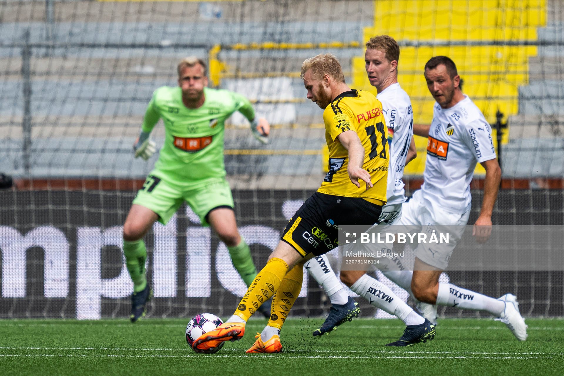 Elfsborgs Sveinn Guðjohnsen gör 3-3 bakom Häckens