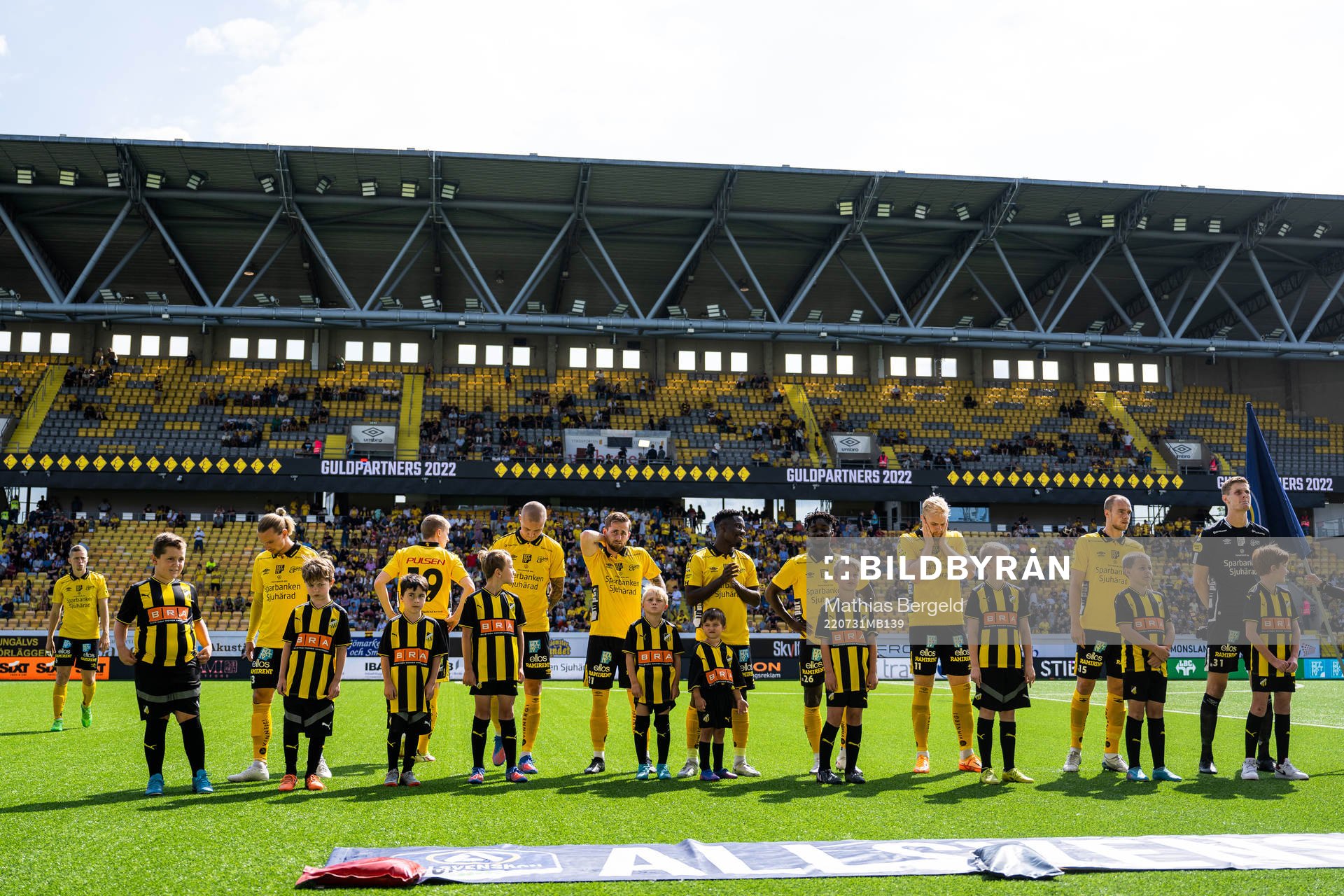 Elfsborgs spelare vid line up