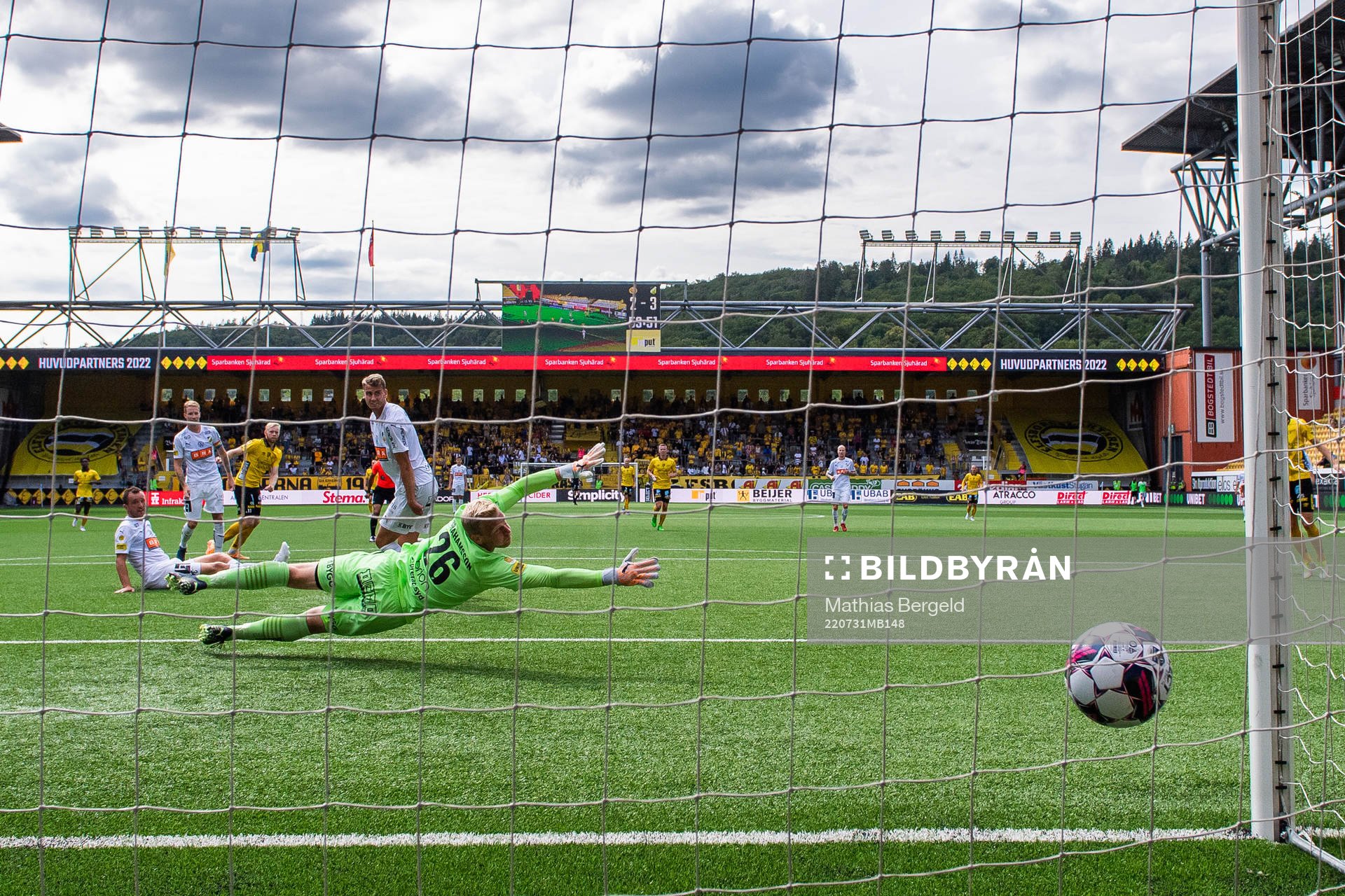Elfsborgs Sveinn Guðjohnsen gör 3-3 bakom Häckens