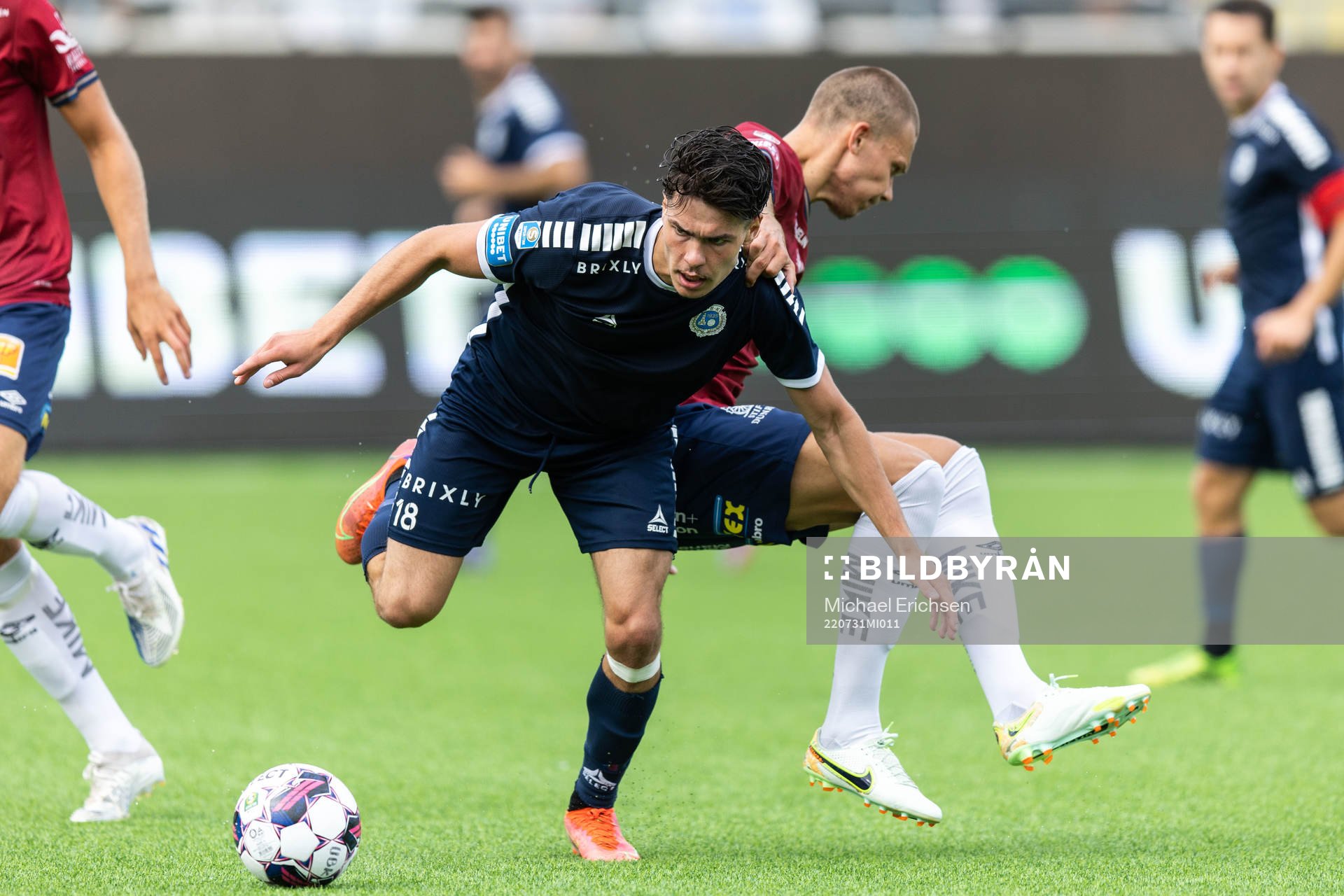 Utsiktens William Milovanovic och Örgrytes Arvid Brorsson