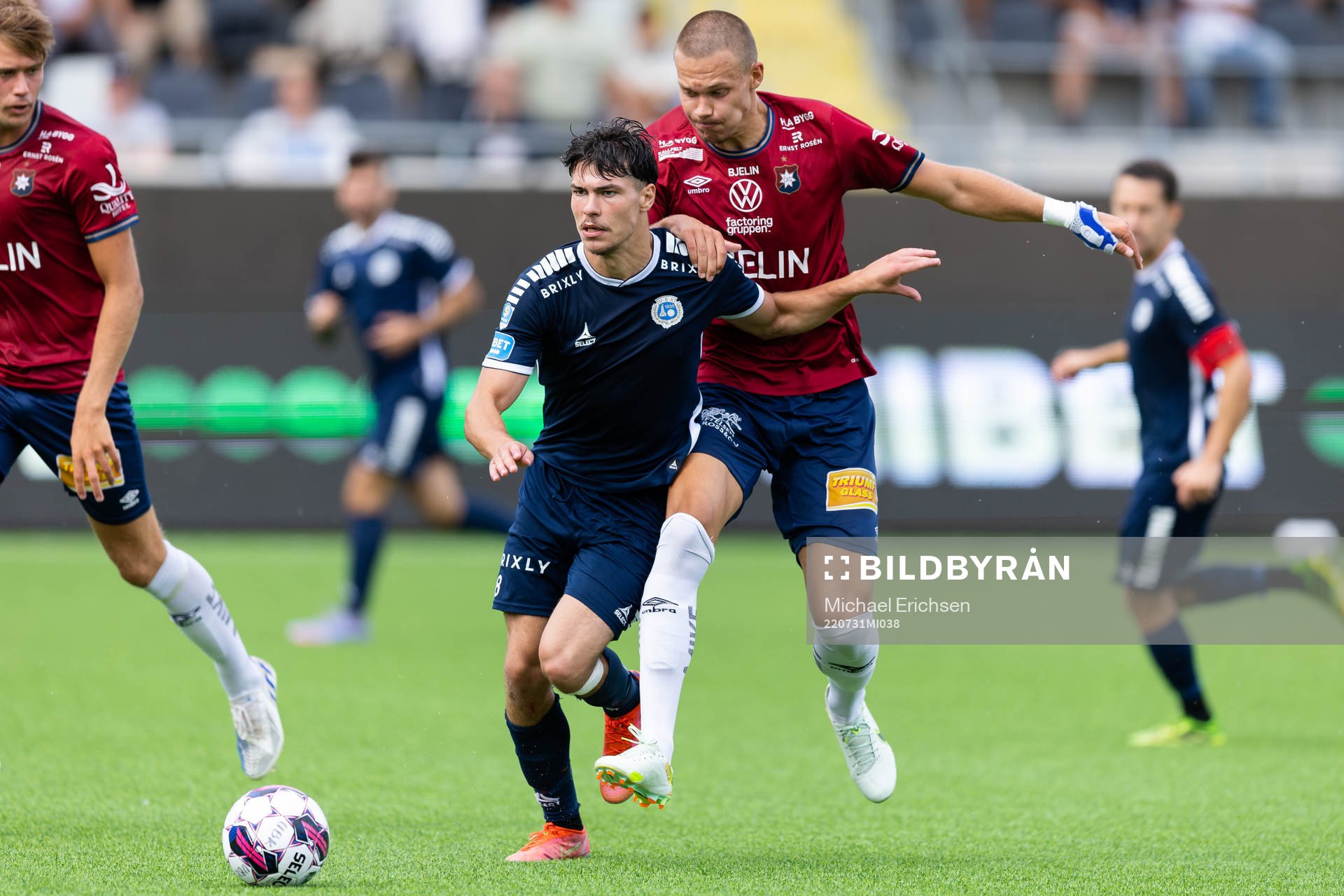 Utsiktens William Milovanovic och Örgrytes Arvid Brorsson