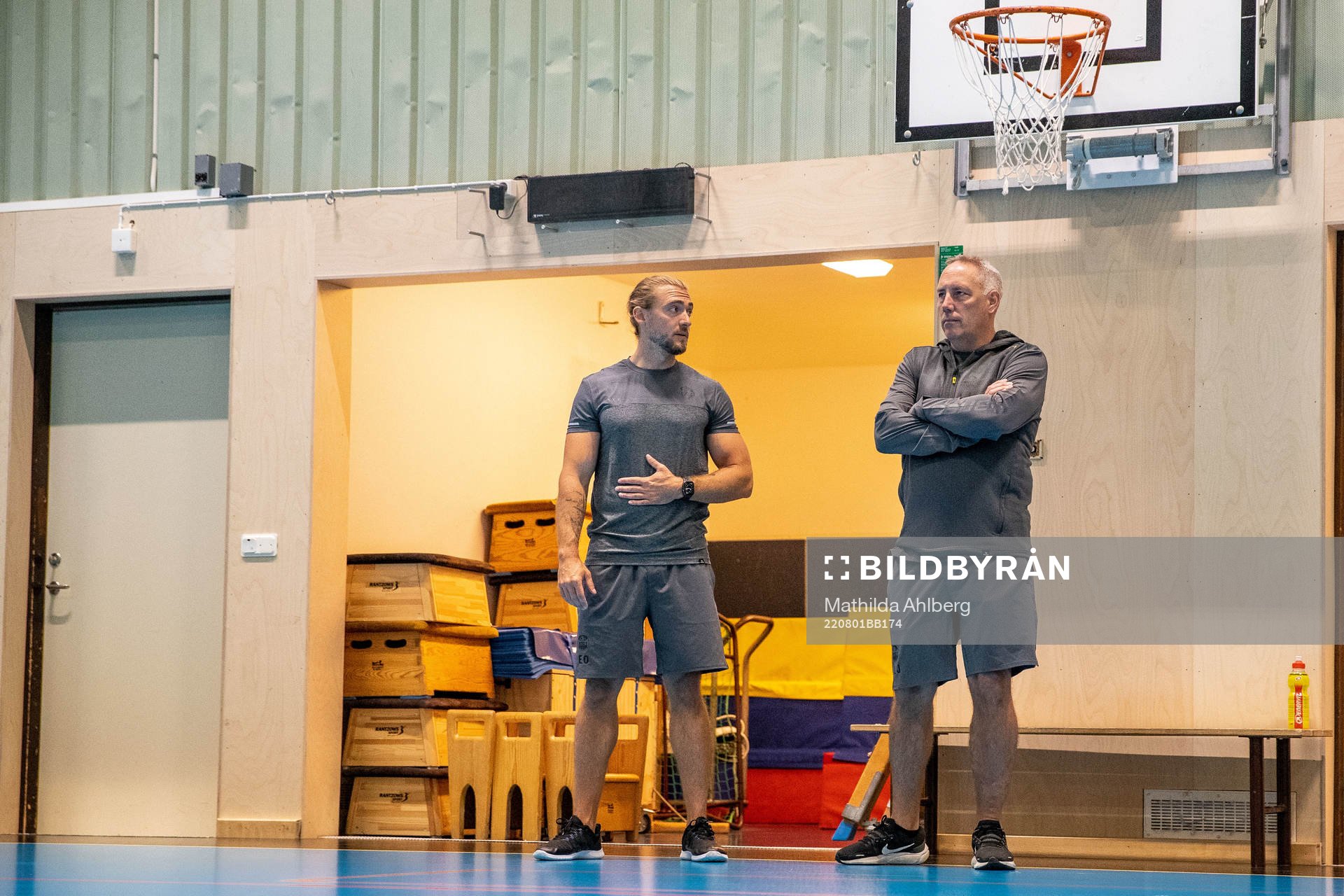 Fystränare Erik Olsson och assisterande tränare Lars
