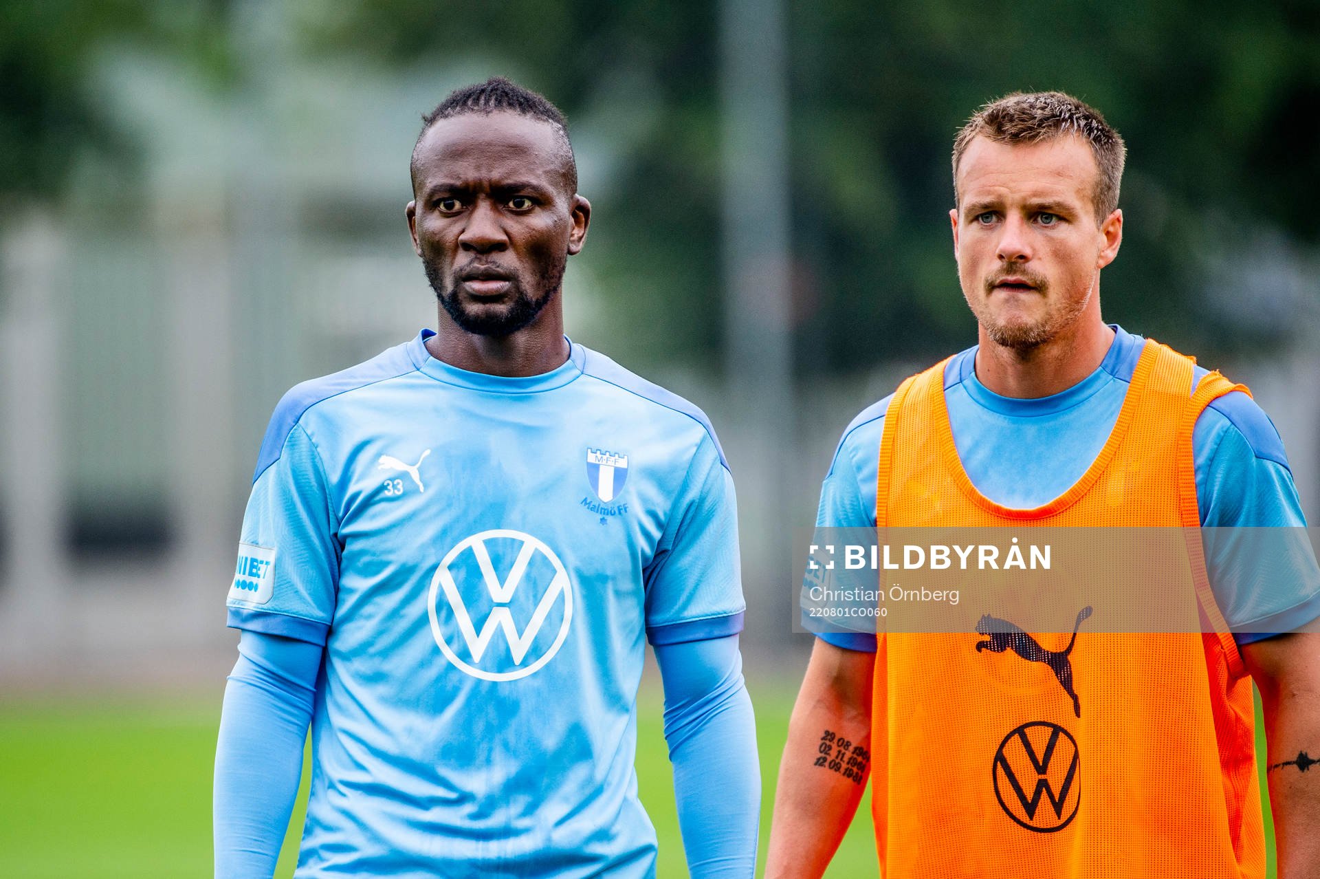 Mohamed Buya Turay och Eric Larsson