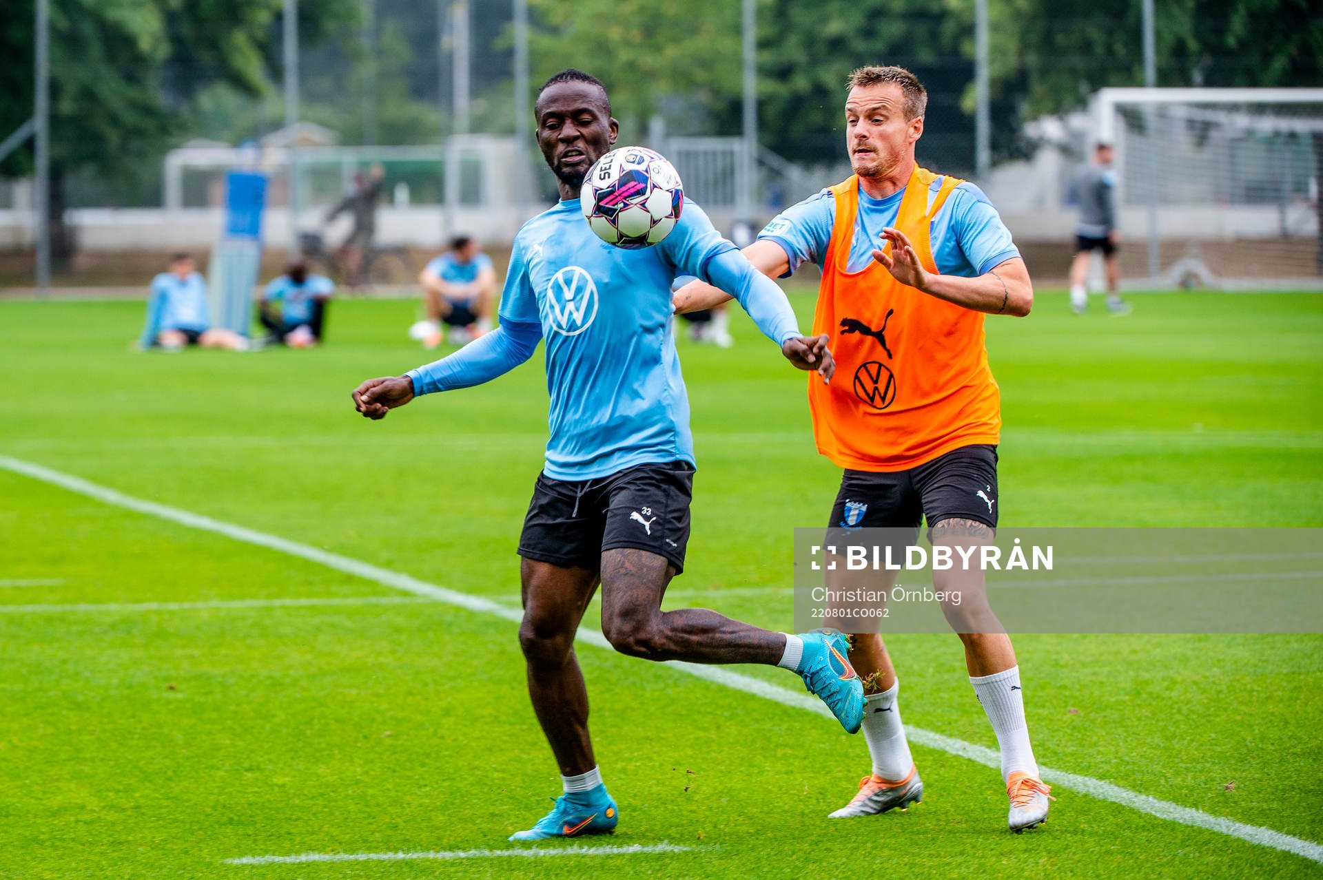 Mohamed Buya Turay och Eric Larsson