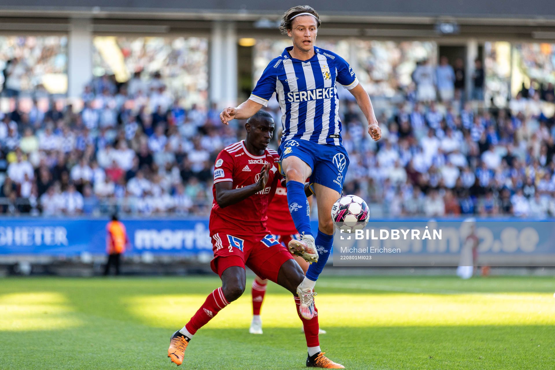 IFK Göteborgs Simon Thern och IFK Norrköpings Godswill