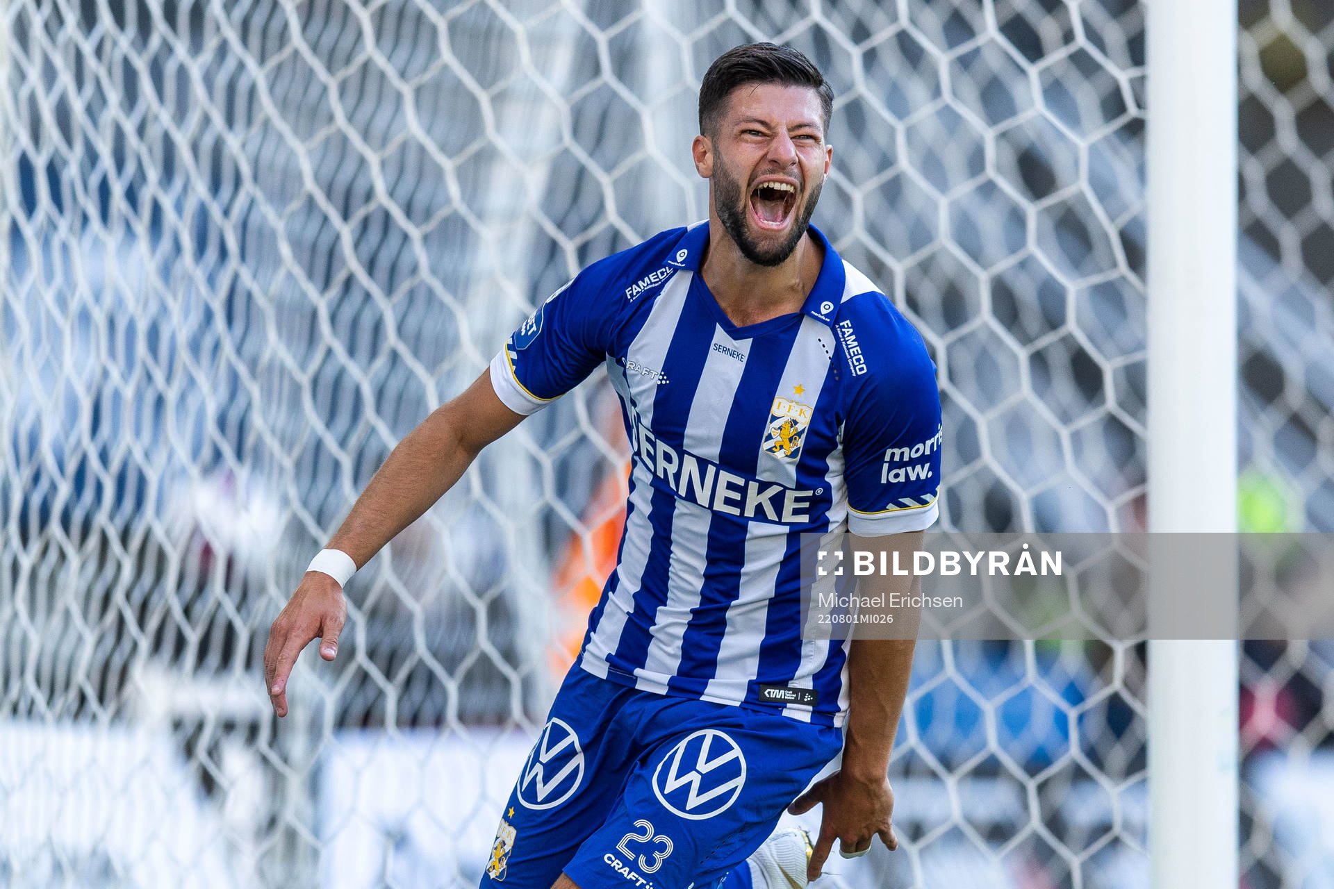 IFK Göteborgs Kevin Yakob jublar