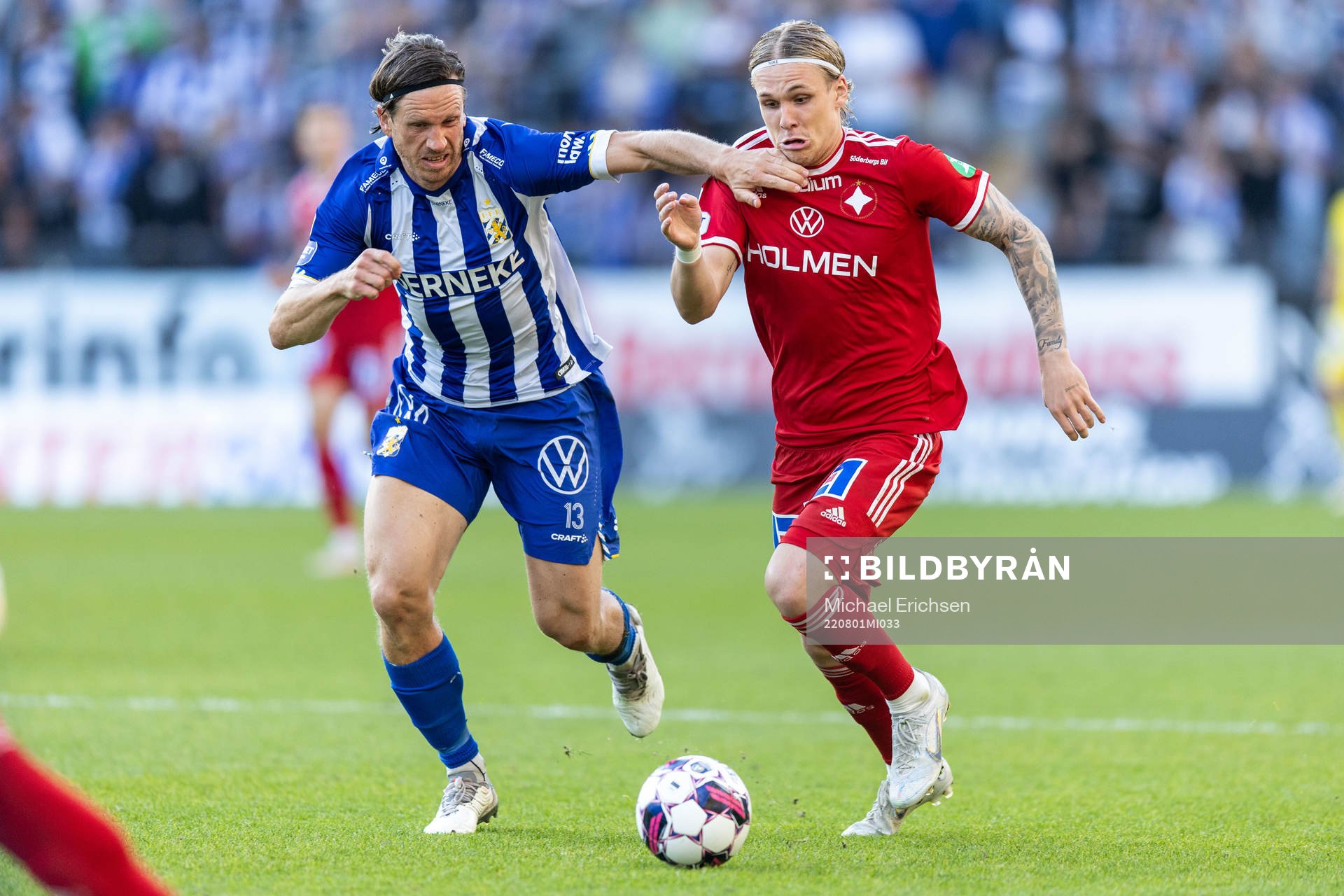 IFK Göteborgs Gustav Svensson och IFK Norrköpings Arnor
