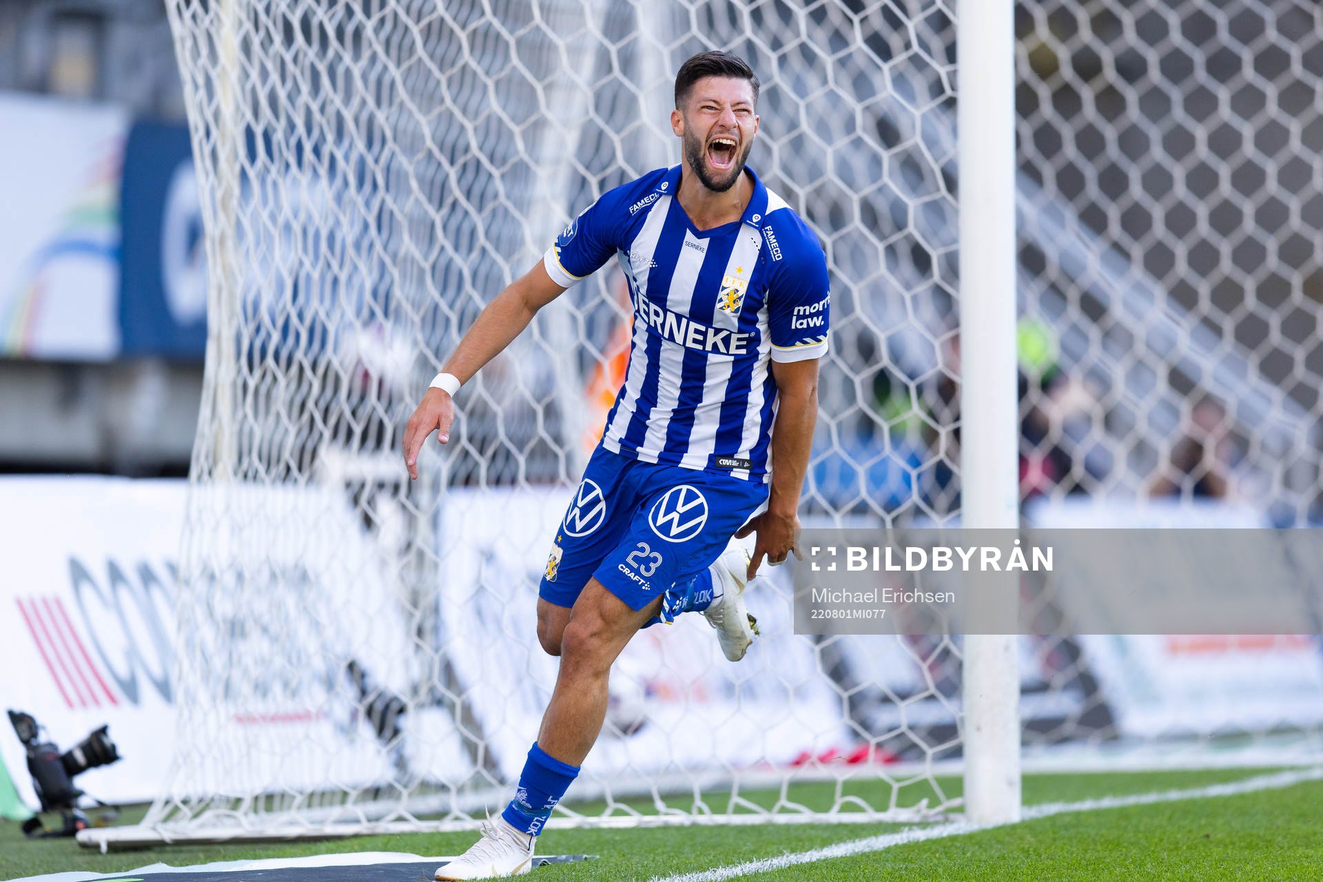 IFK Göteborgs Kevin Yakob jublar