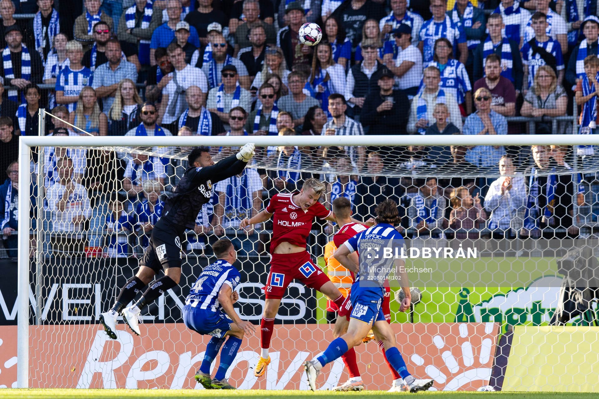 IFK Göteborgs målvakt Warner Hahn och IFK Norrköpings