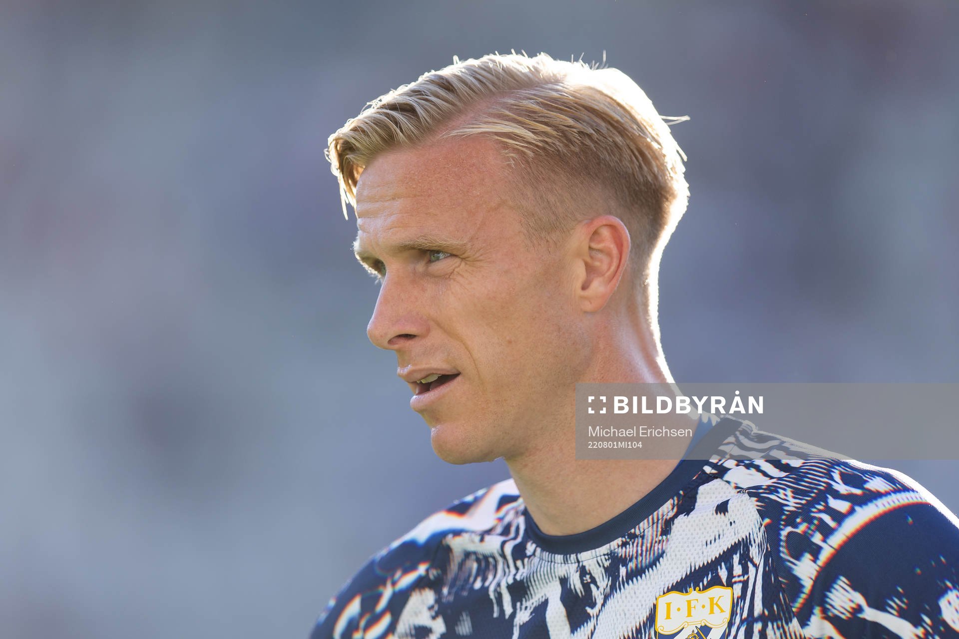 IFK Göteborgs Oscar Wendt innan fotbollsmatchen i