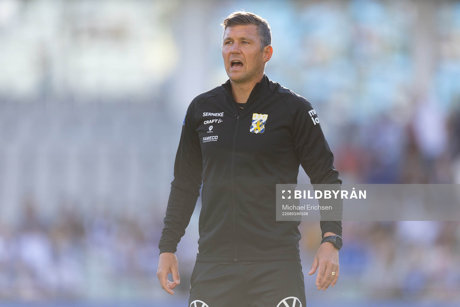 IFK Göteborgs assisterande tränare Hannes Stiller innan