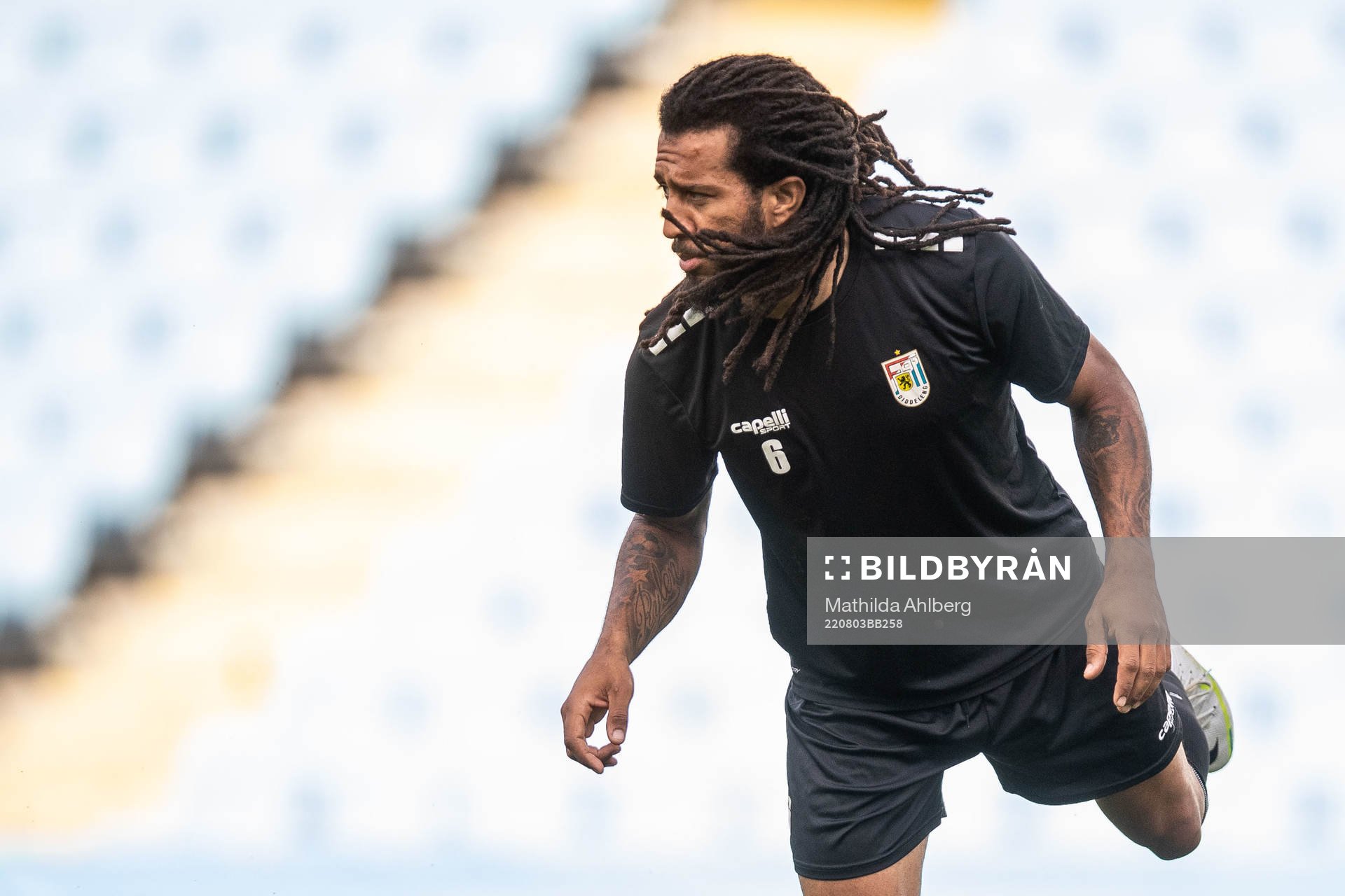 Melito Cruz during a training session with Diddeleng on August 3, 2022 in Malmö. 