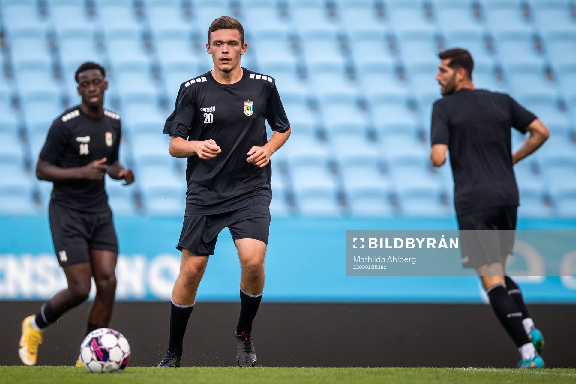 Romain Lahure during a training session with Diddeleng on August 3, 2022 in Malmö. 