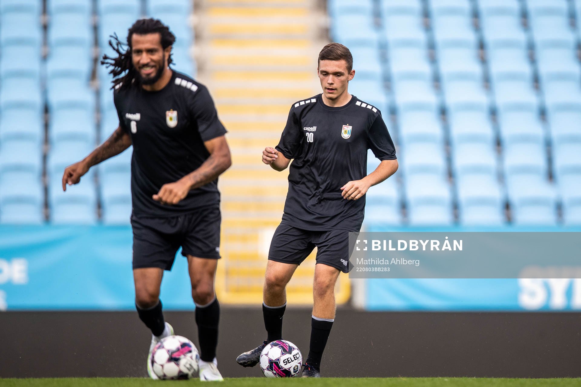 Romain Lahure during a training session with Diddeleng on August 3, 2022 in Malmö. 