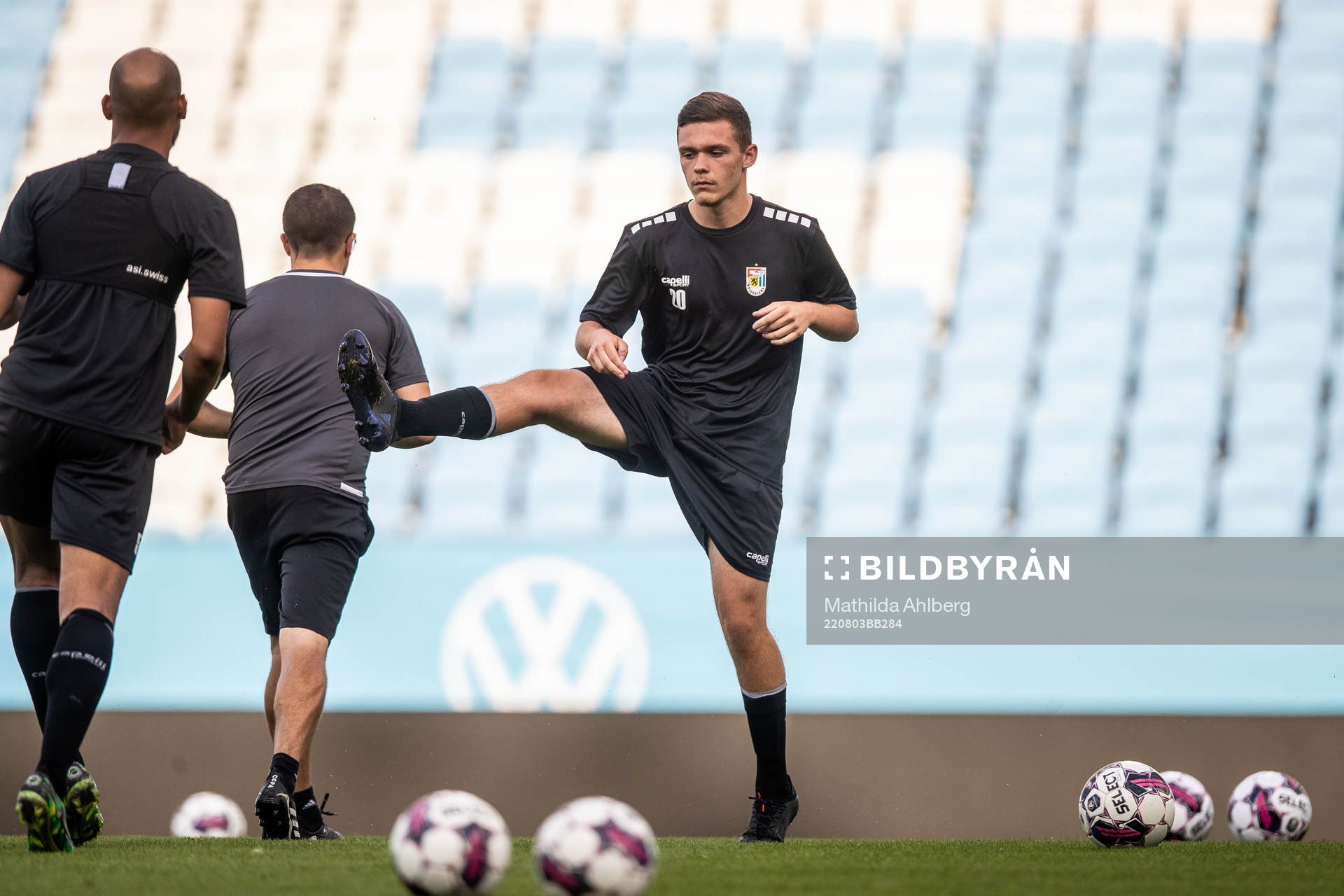 Romain Lahure during a training session with Diddeleng on August 3, 2022 in Malmö. 