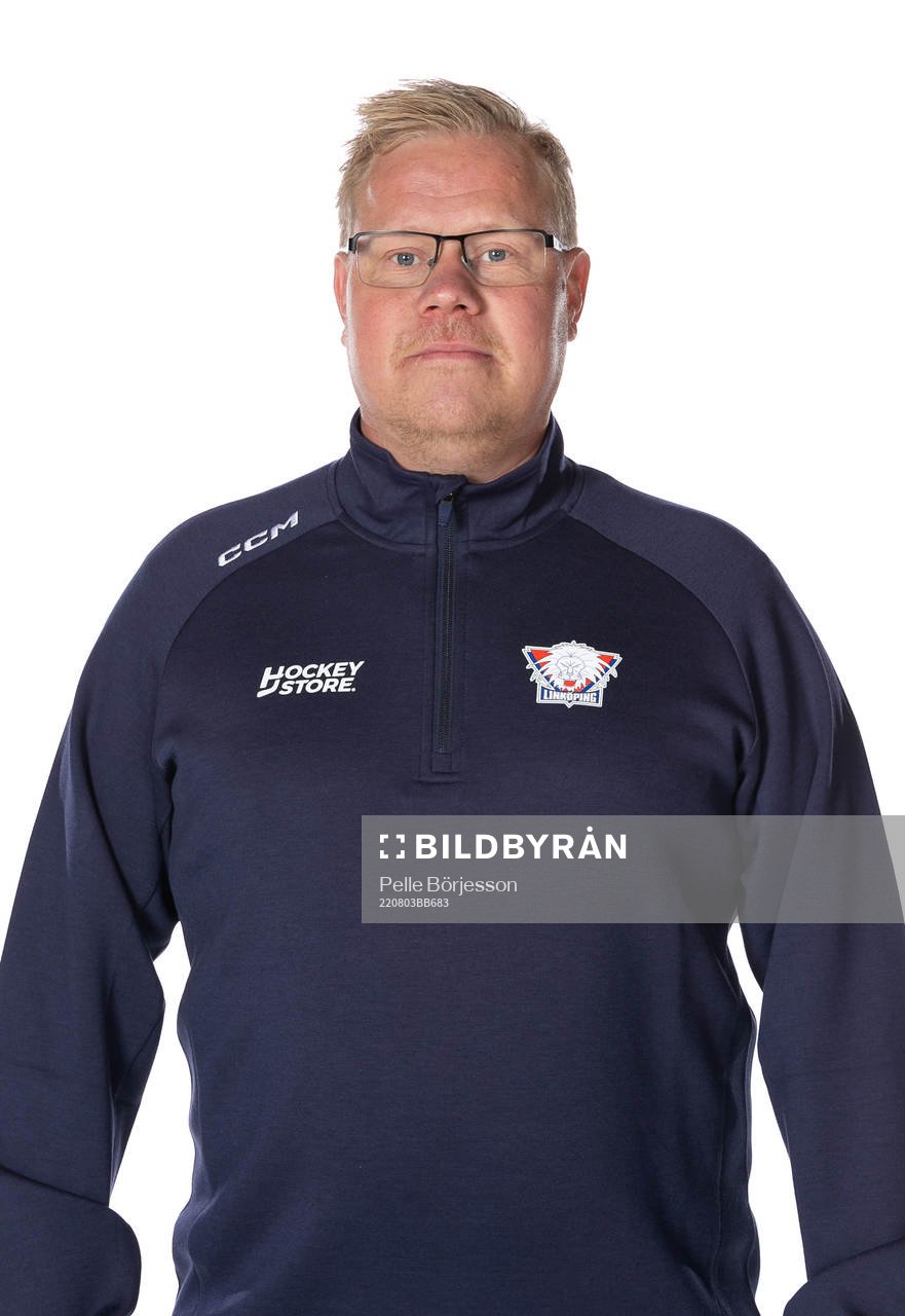 Linköpings Materialförvaltare Mattias Wilzén