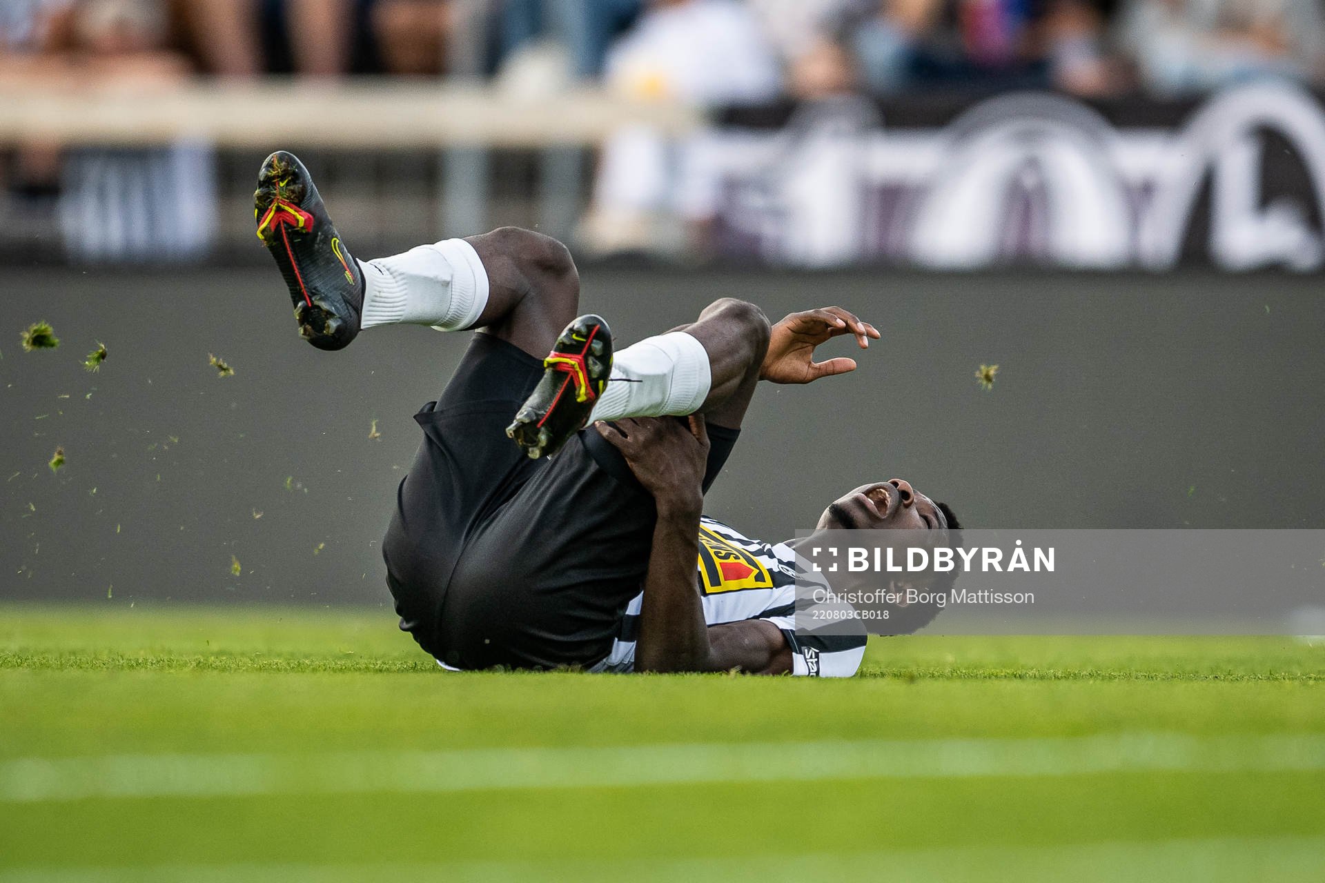 Landskronas Ousmane Diawara har ont