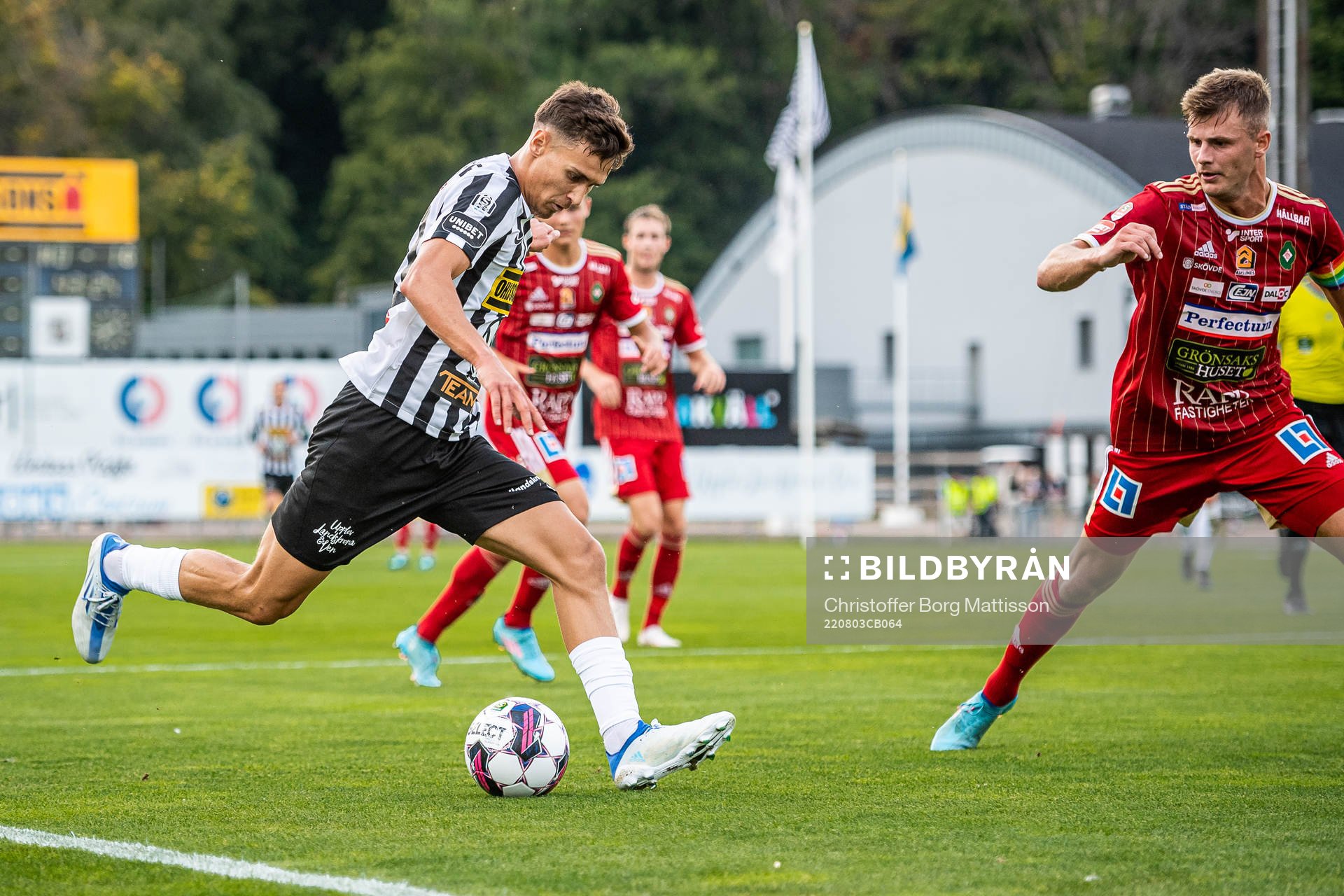 Landskronas Camil Jebara och Skövdes Filip Schyberg
