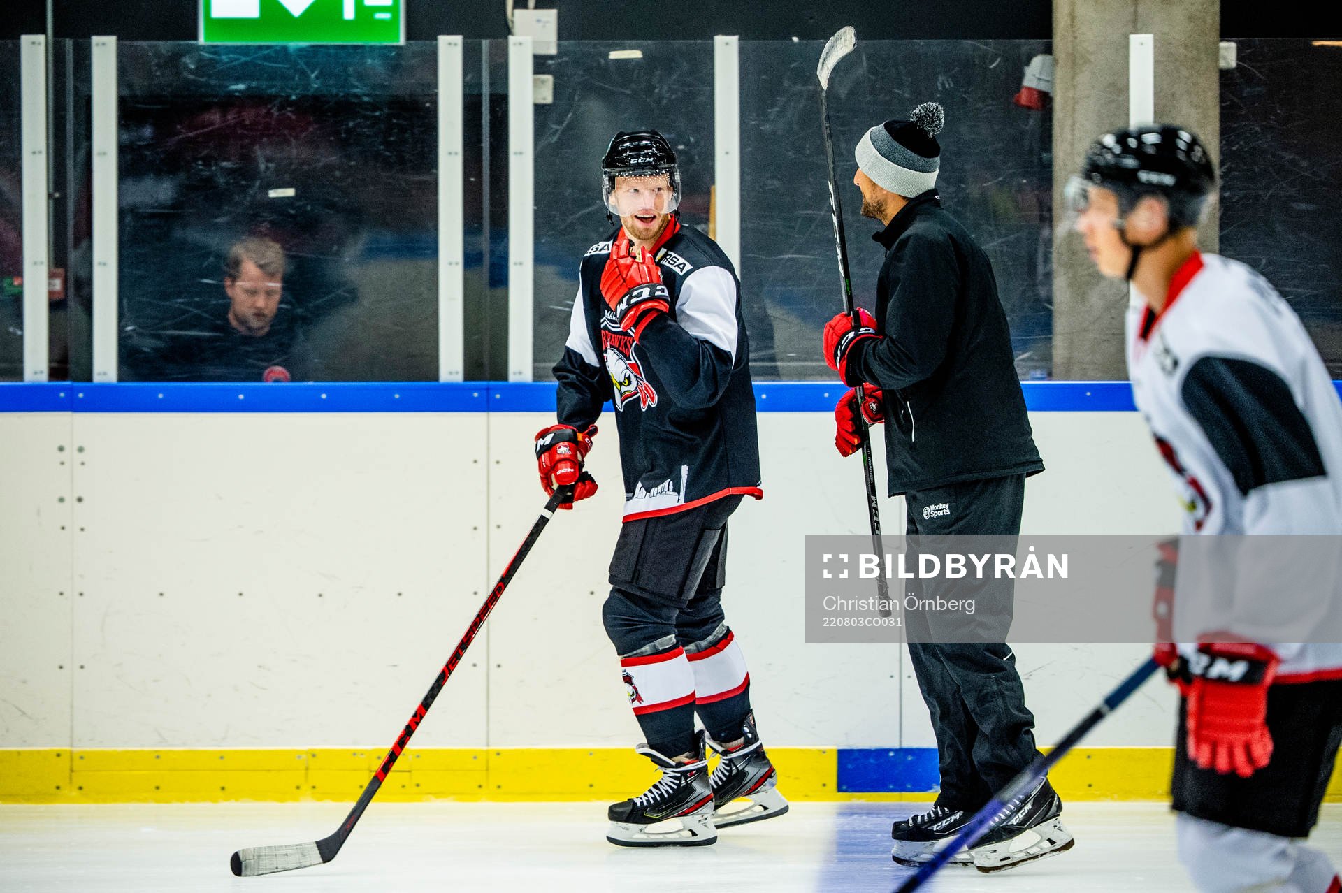 Carl Söderberg och tränare Tomas Kollar