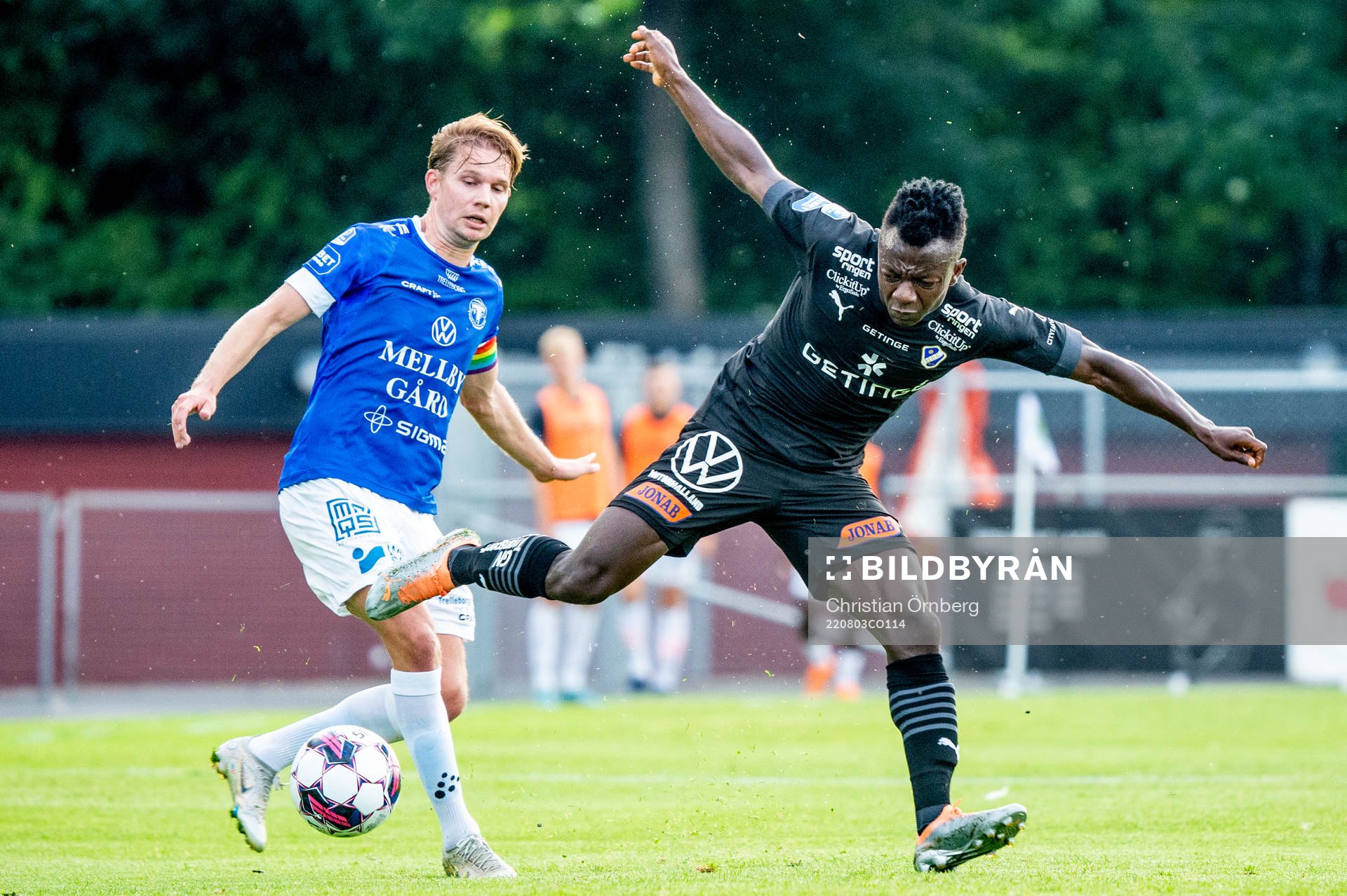 Halmstads Thomas Boakye mot Trelleborgs Johan Blomberg