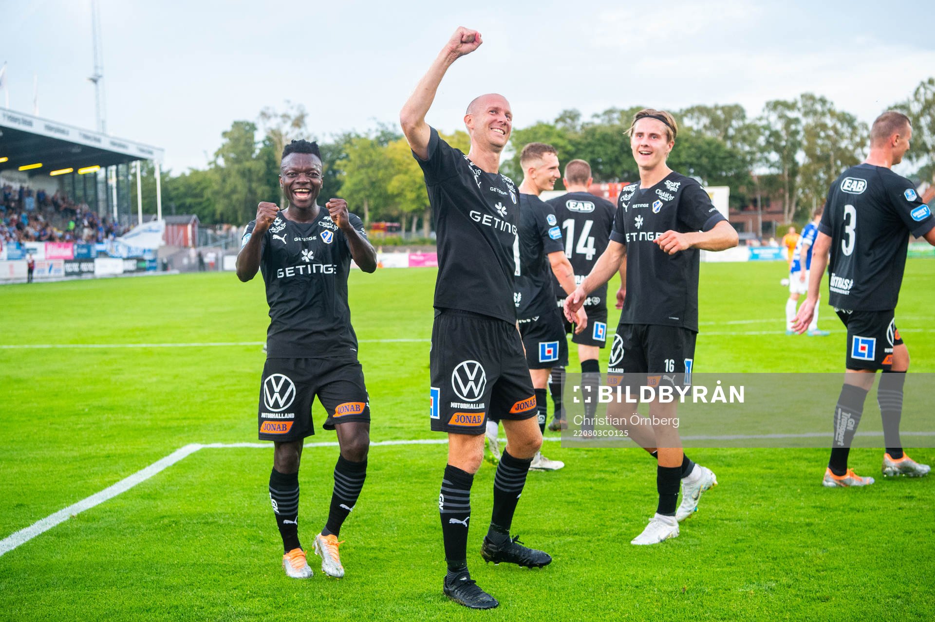 Halmstads Thomas Boakye, Andreas Johansson och Erik
