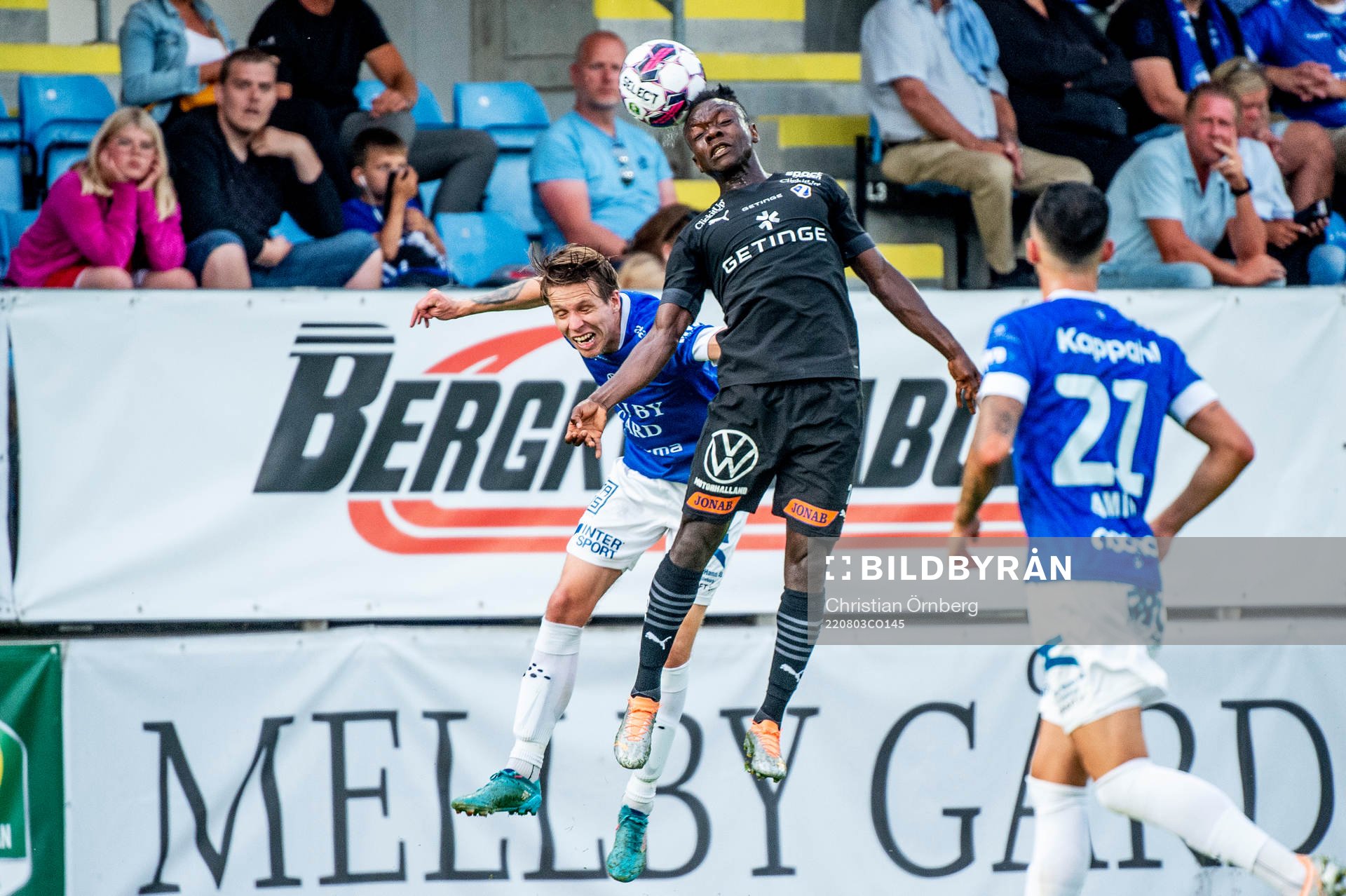 Trelleborgs Bödvar Bödvarsson mot Halmstads Thomas Boakye