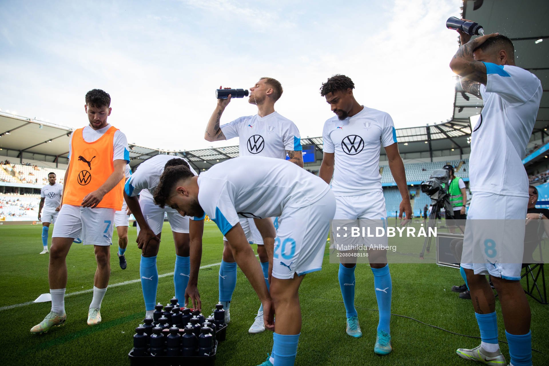 Moustafa Zeidan, Felix Beijmo and Joseph Ceesay of Malmö