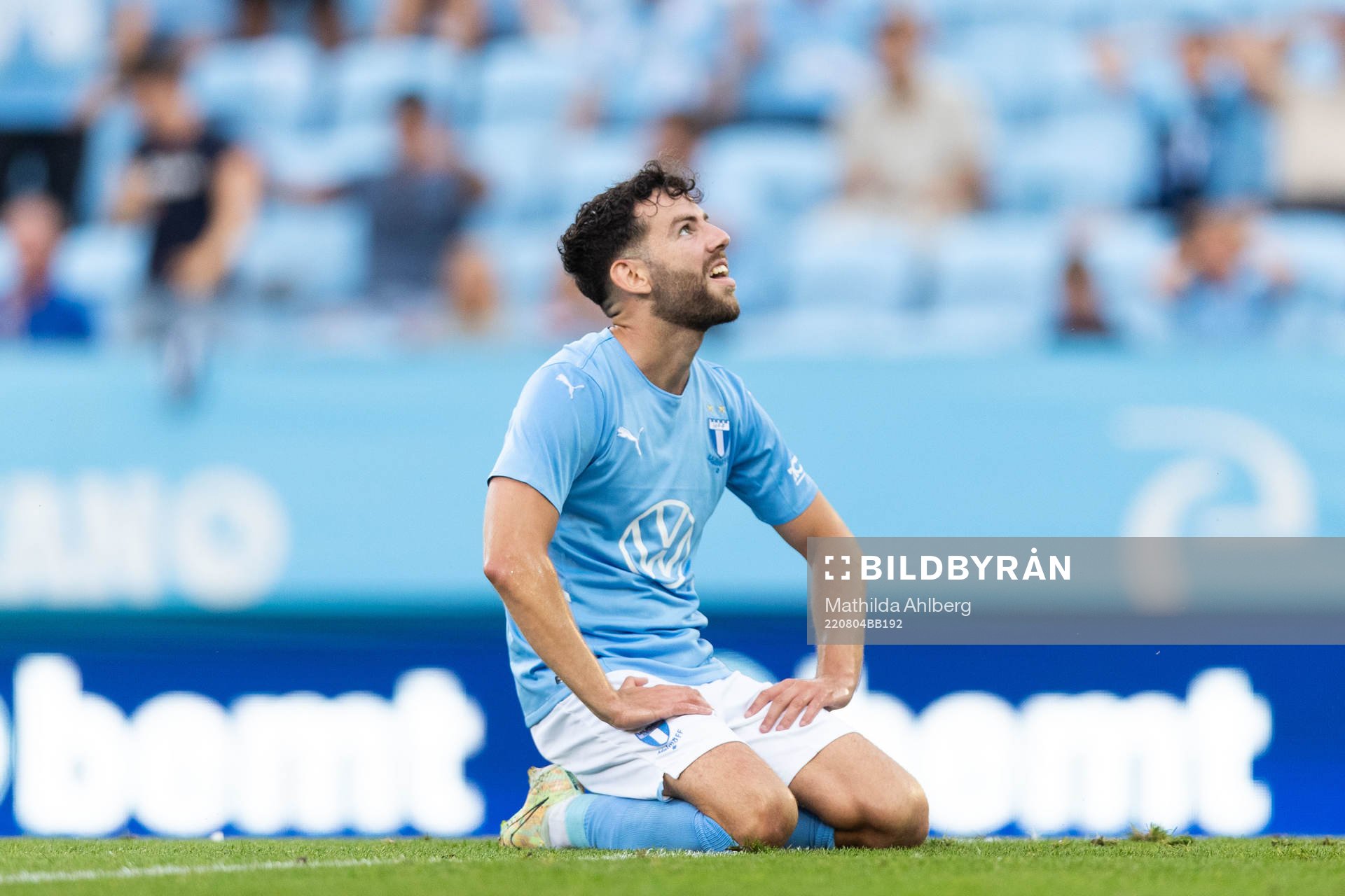 Erdal Rakip of Malmö FF looks dejected