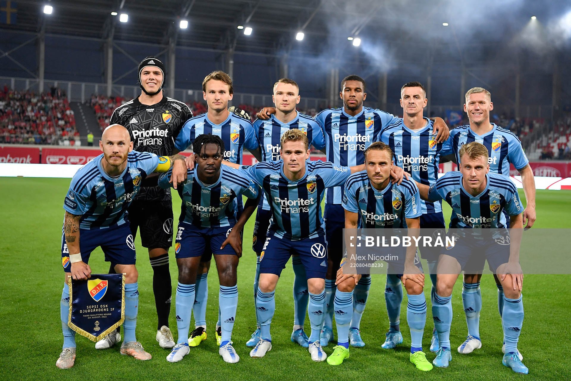 The starting eleven of Djurgården