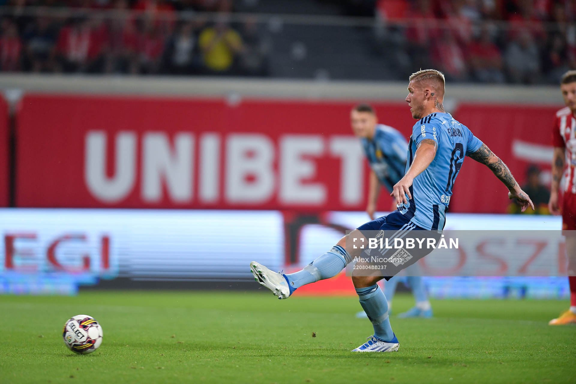 Victor Edvardsen of Djurgården scores 0-1