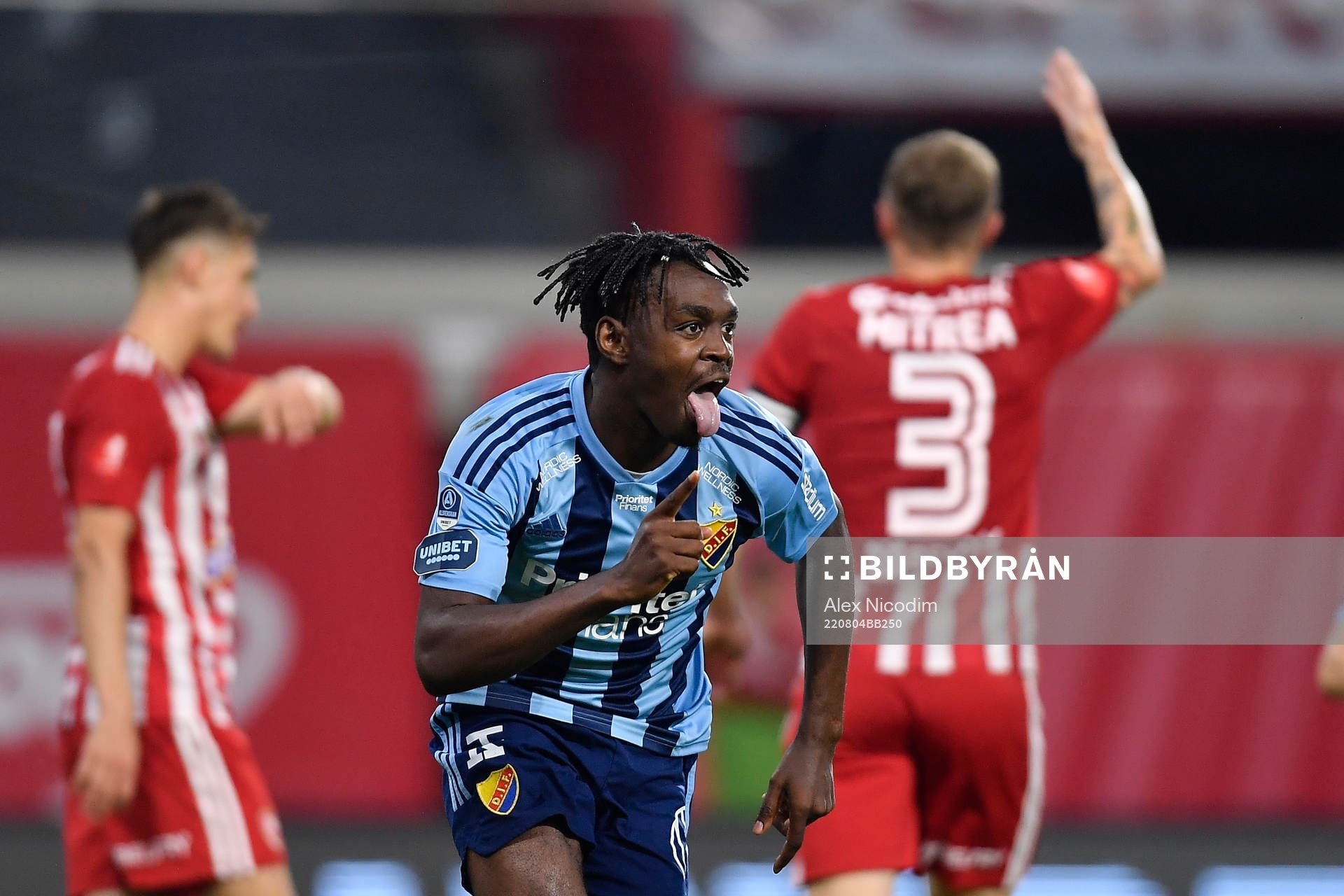 Joel Asoro of Djurgården celebrates