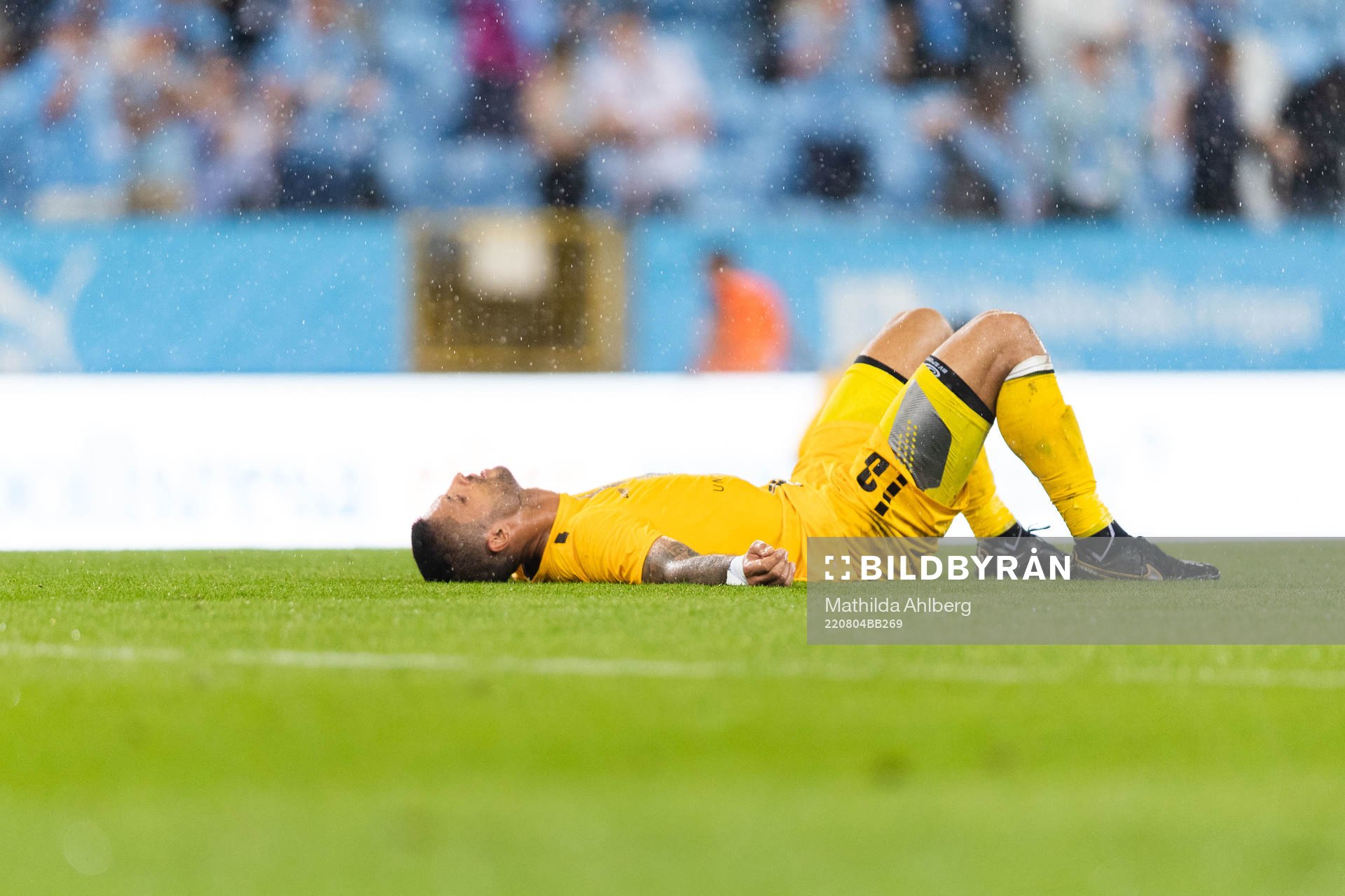 Manuel da Costa of Djurgården looks dejected