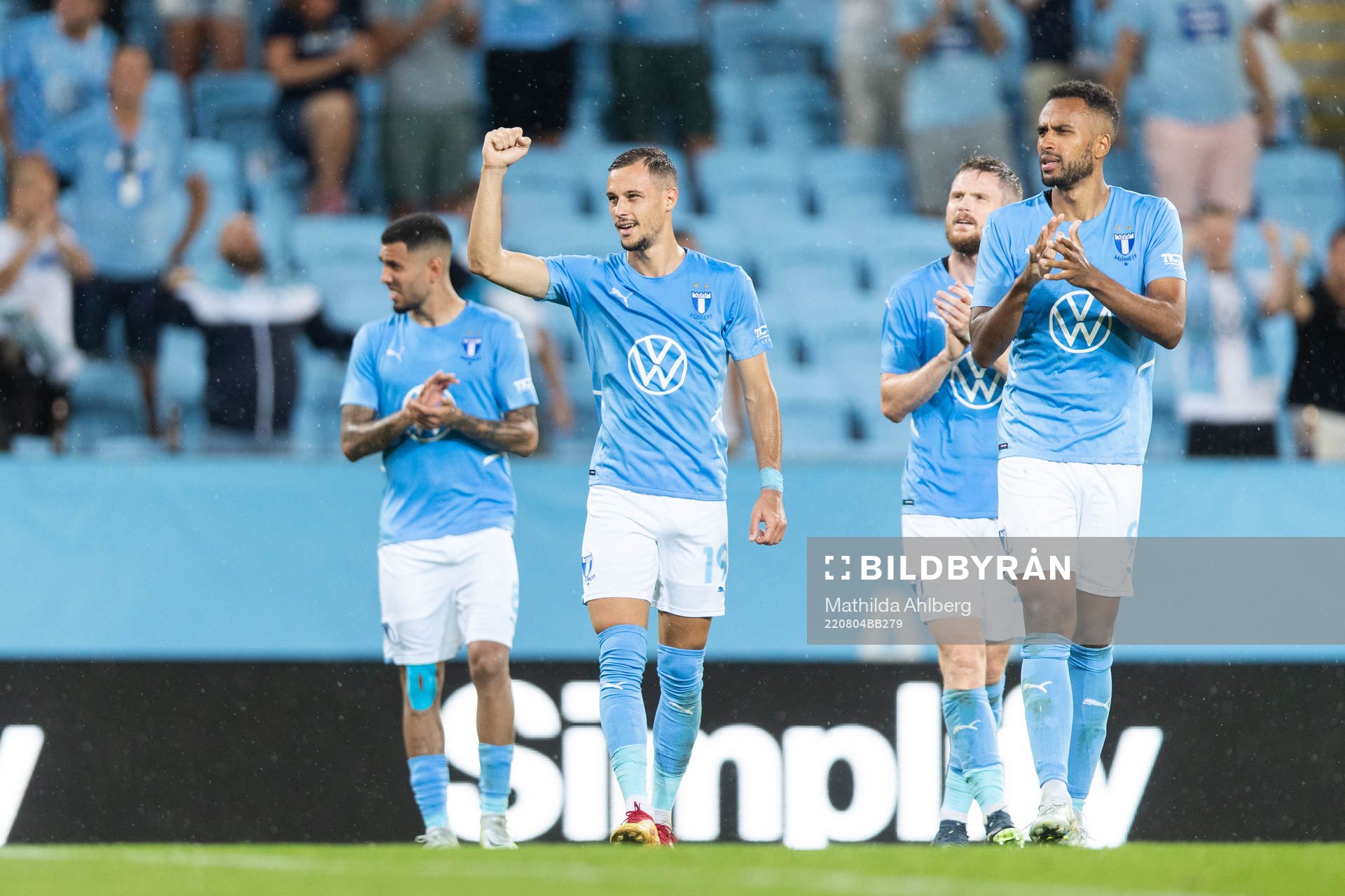 Veljko Birmancevic of Malmö FF celebrates