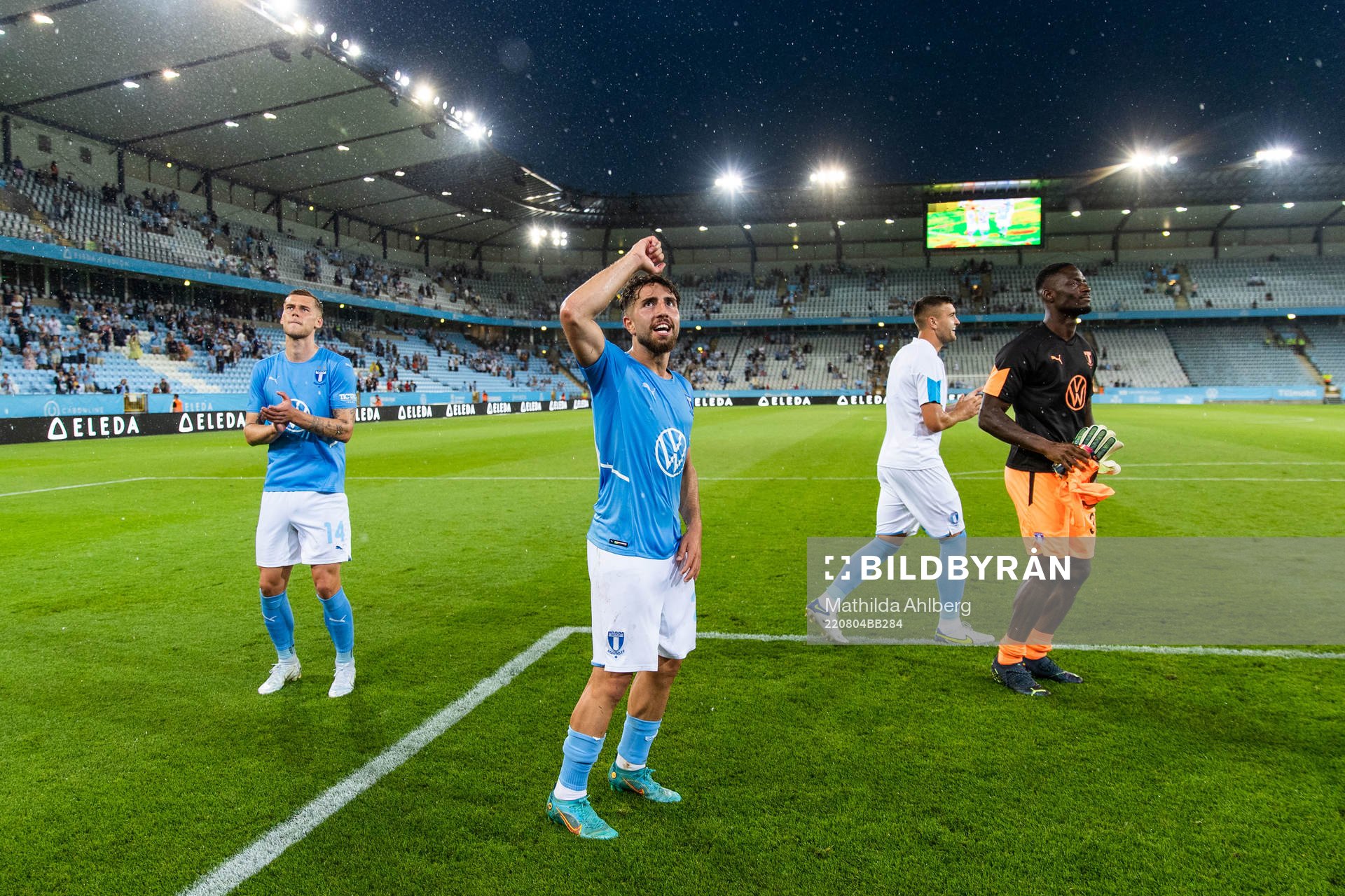 Moustafa Zeidan of Malmö FF celebrates
