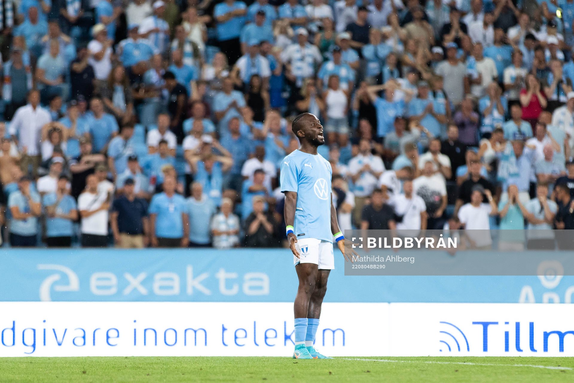 Muhamed Buya Turay looks dejected