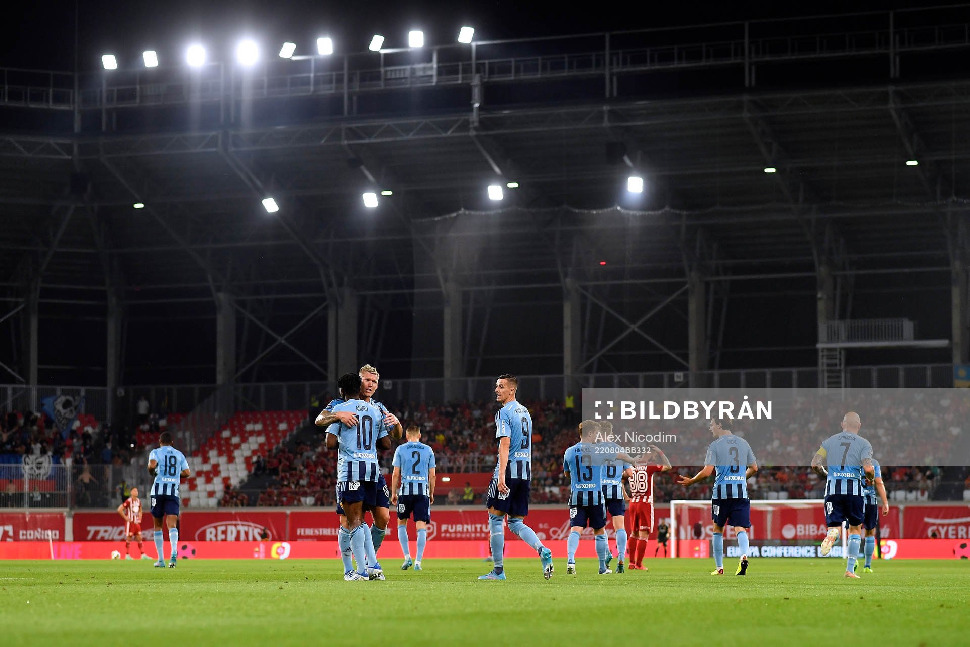 Players of Djurgården celebrate